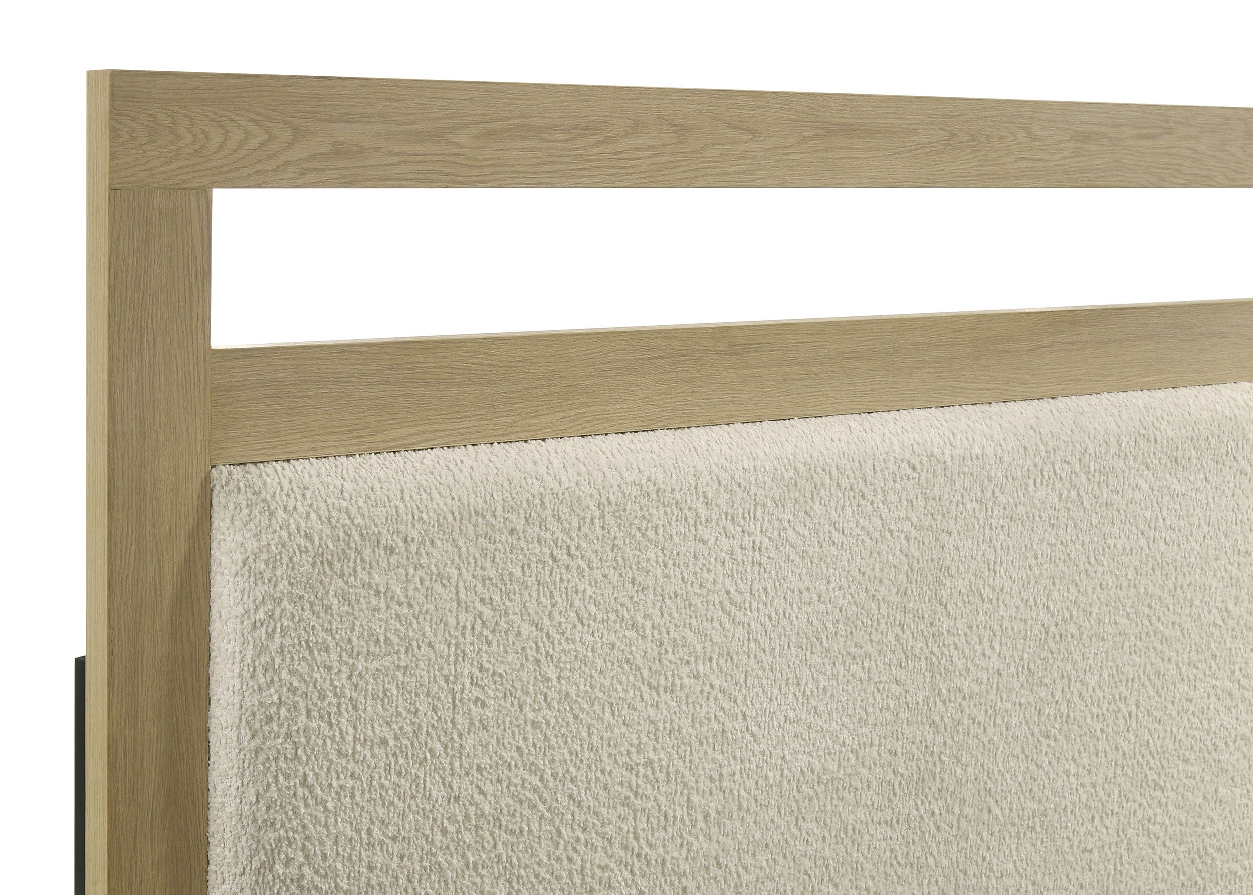 Hendricks Queen Panel Headboard Platform Bed Light Oak-