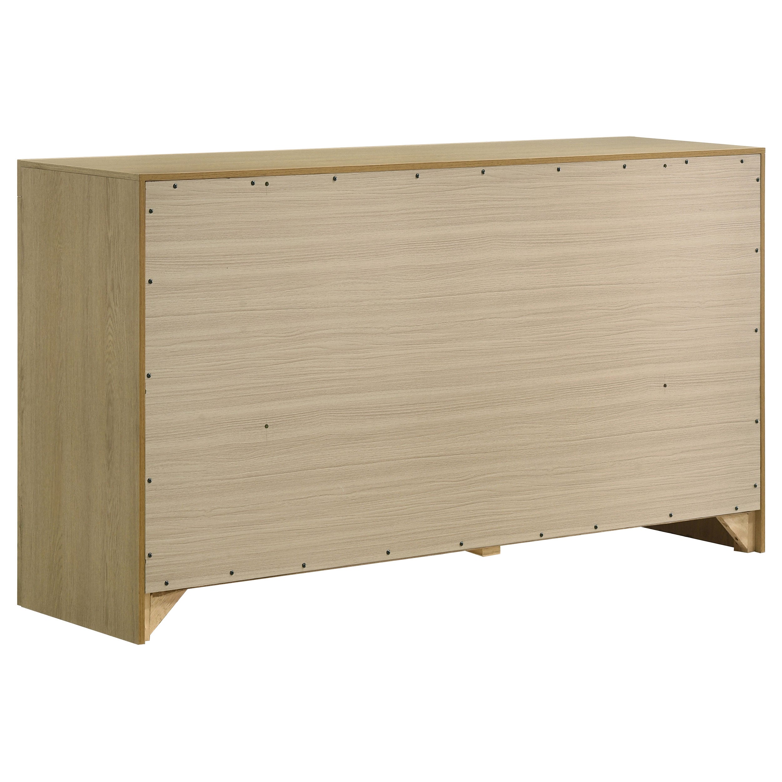 Hendricks 6-drawer Bedroom Dresser Storage Cabinet Light Oak-