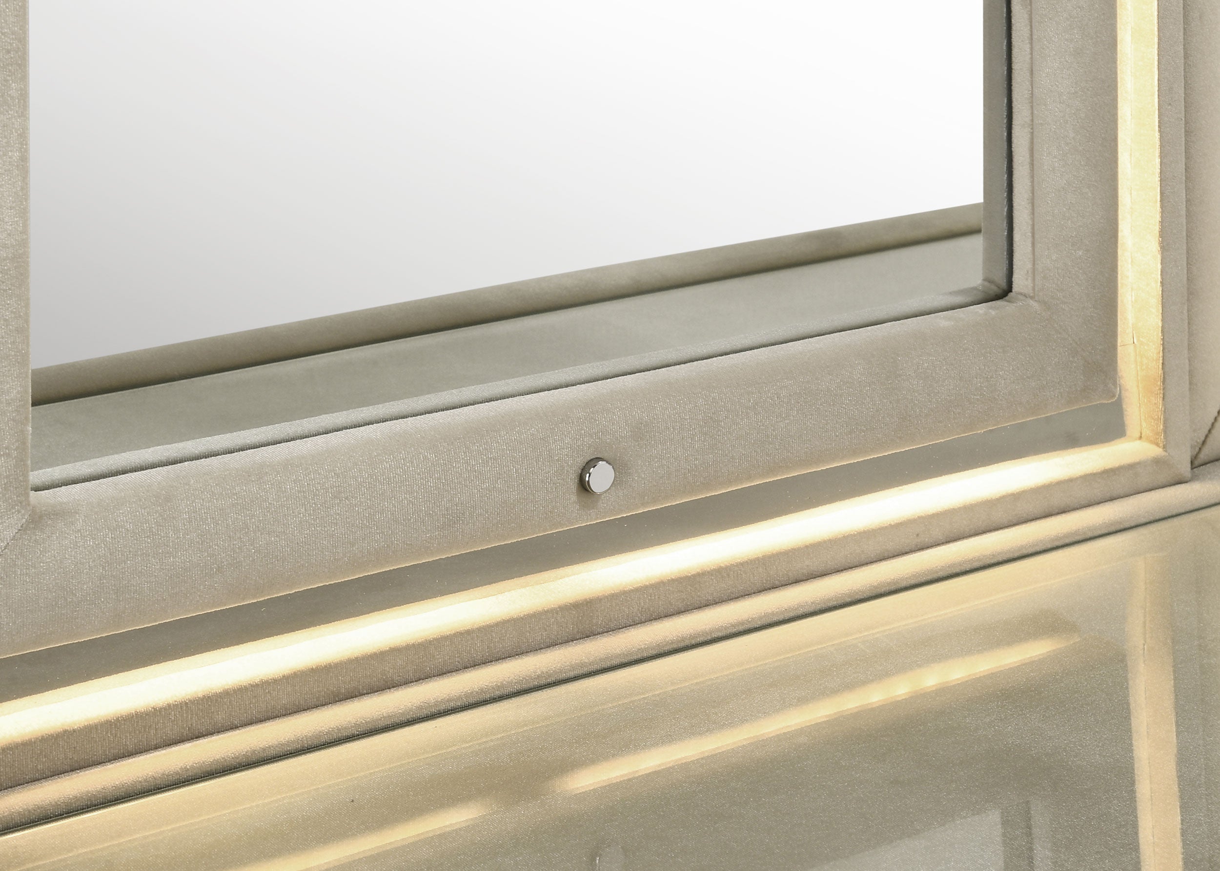 Lorient LED Dresser Mirror Ivory and Camel-