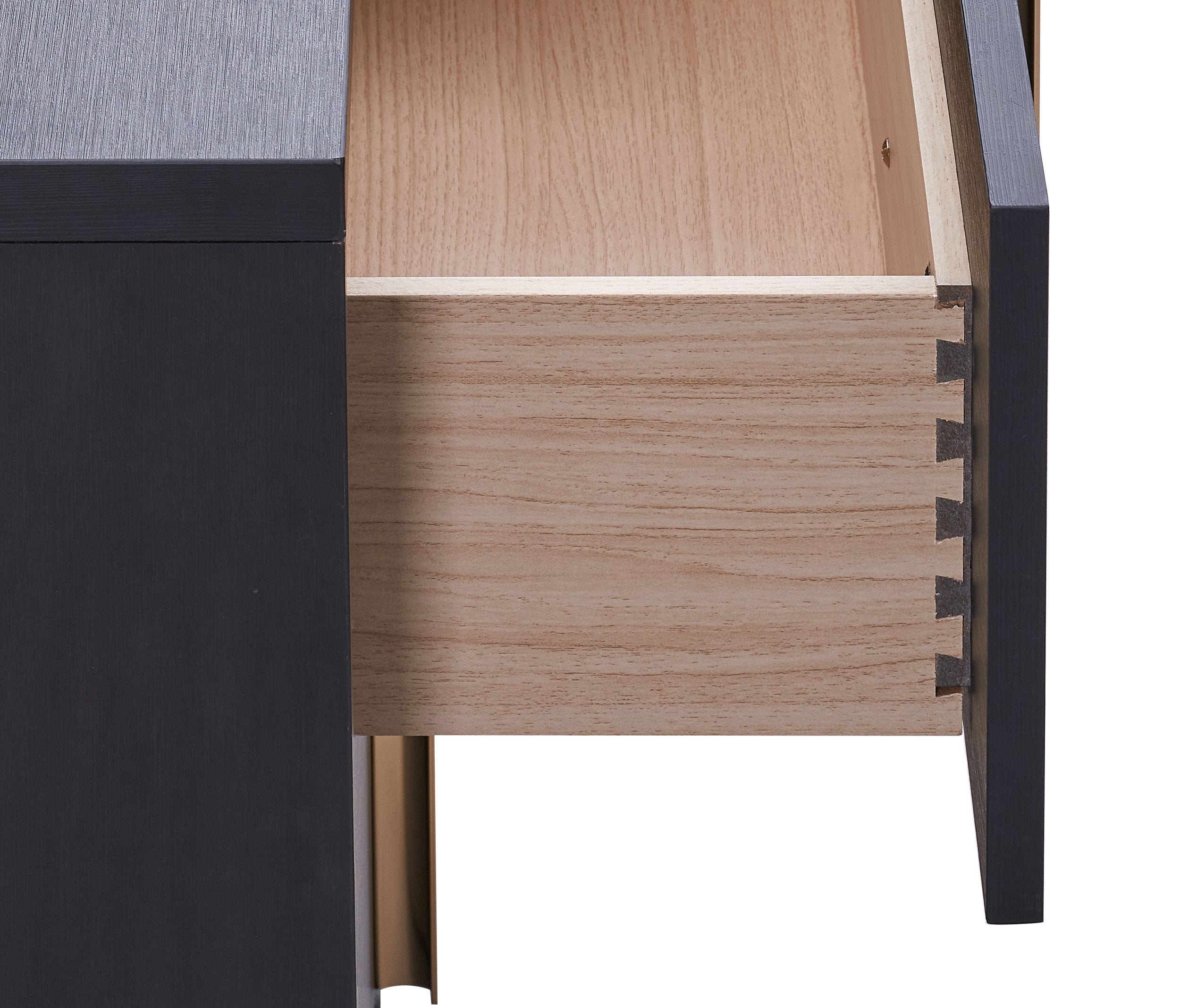 Marceline 2-drawer Nightstand Black-