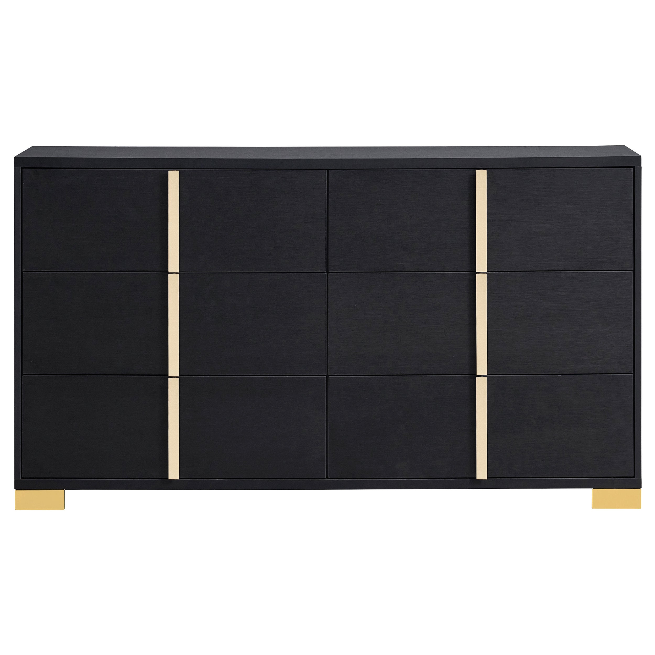 Marceline 6-drawer Dresser Black-