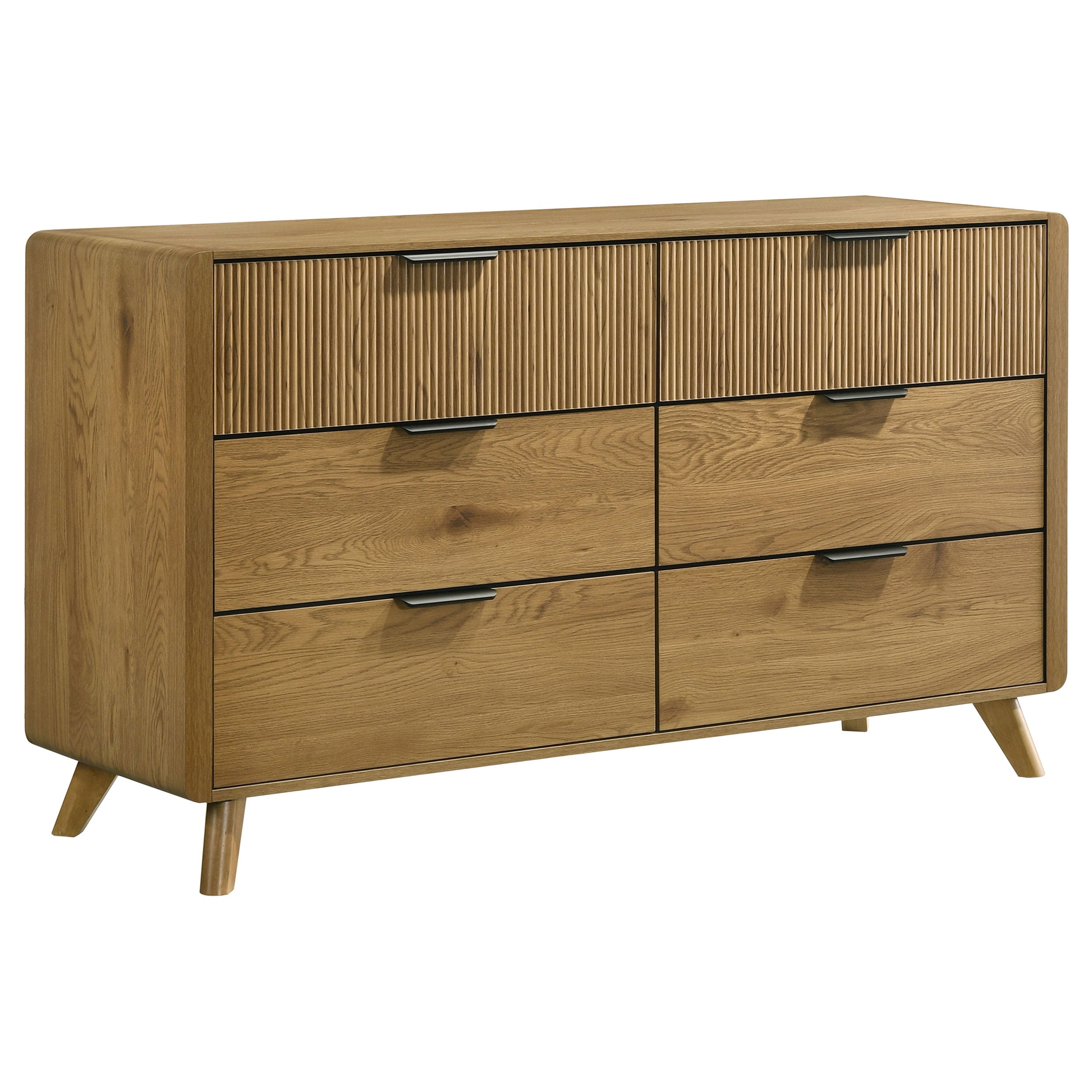 Bennett 6-drawer Bedroom Dresser Cabinet Light Oak-