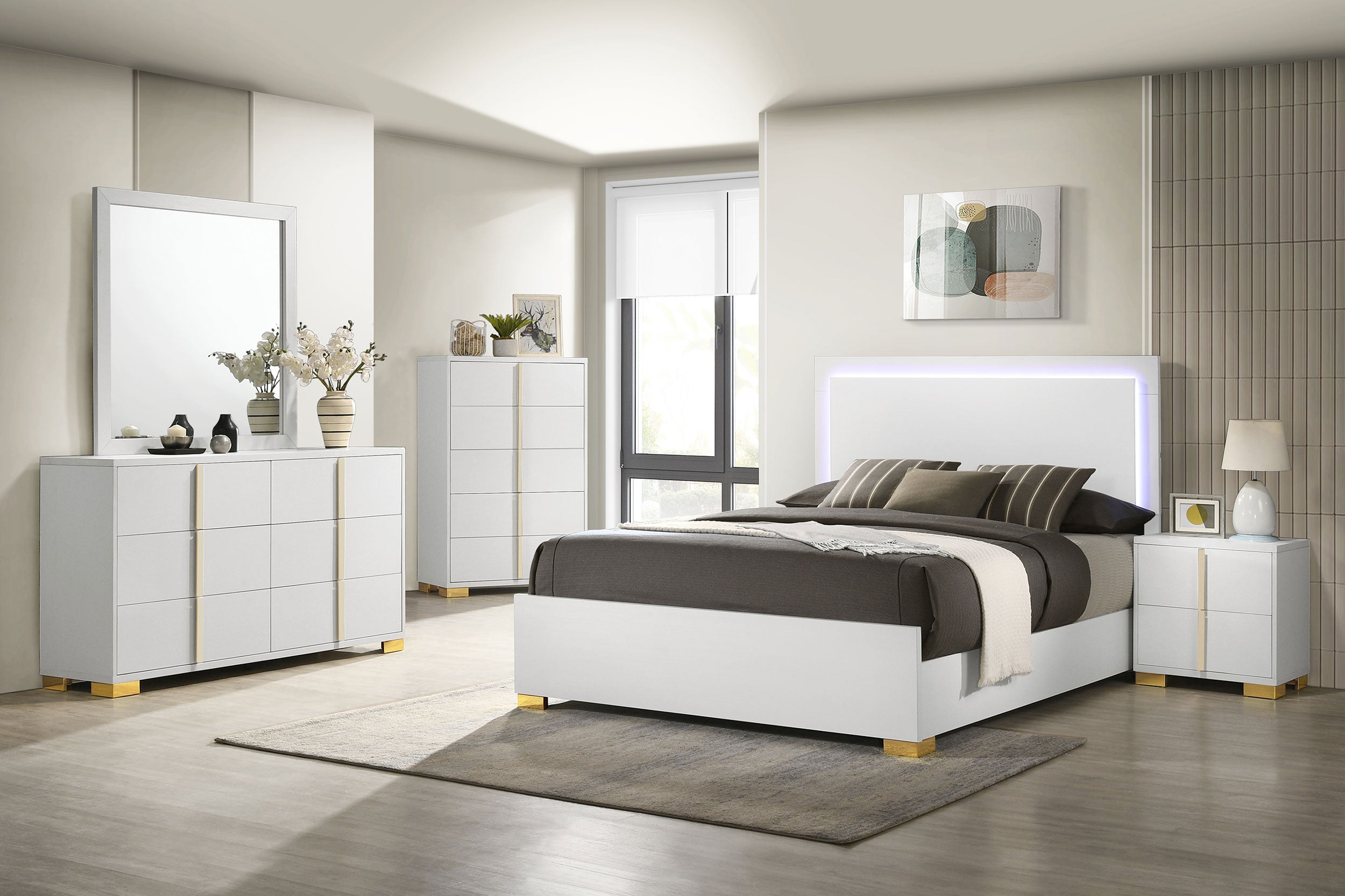 Marceline 6-drawer Dresser White-
