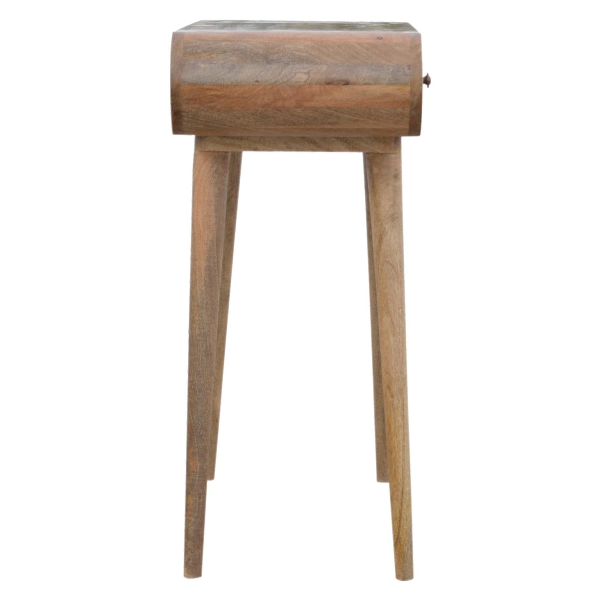 Solid Wood Curved Edge Console Table