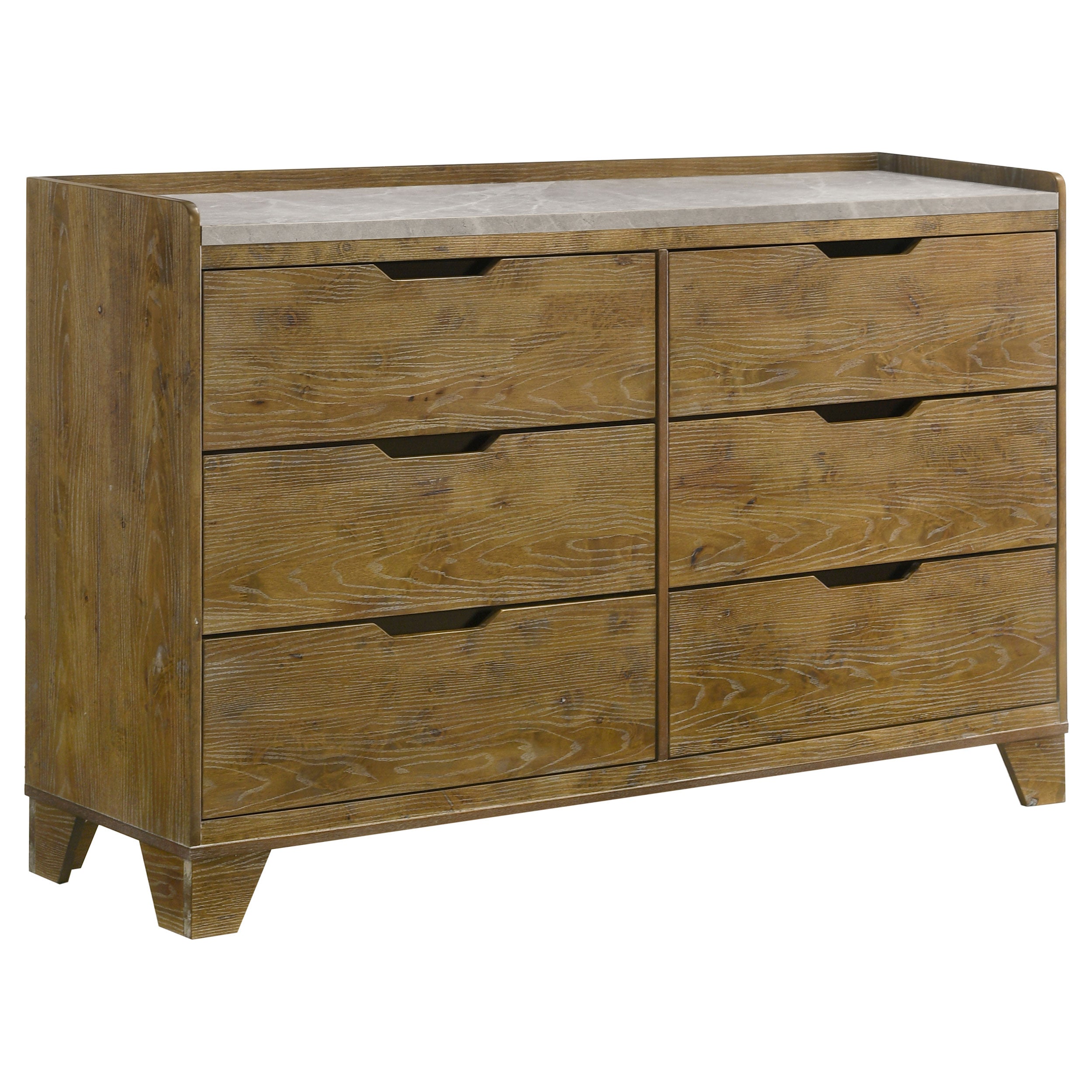 Henderson 6-drawer Bedroom Dresser Cabinet Medium Oak-