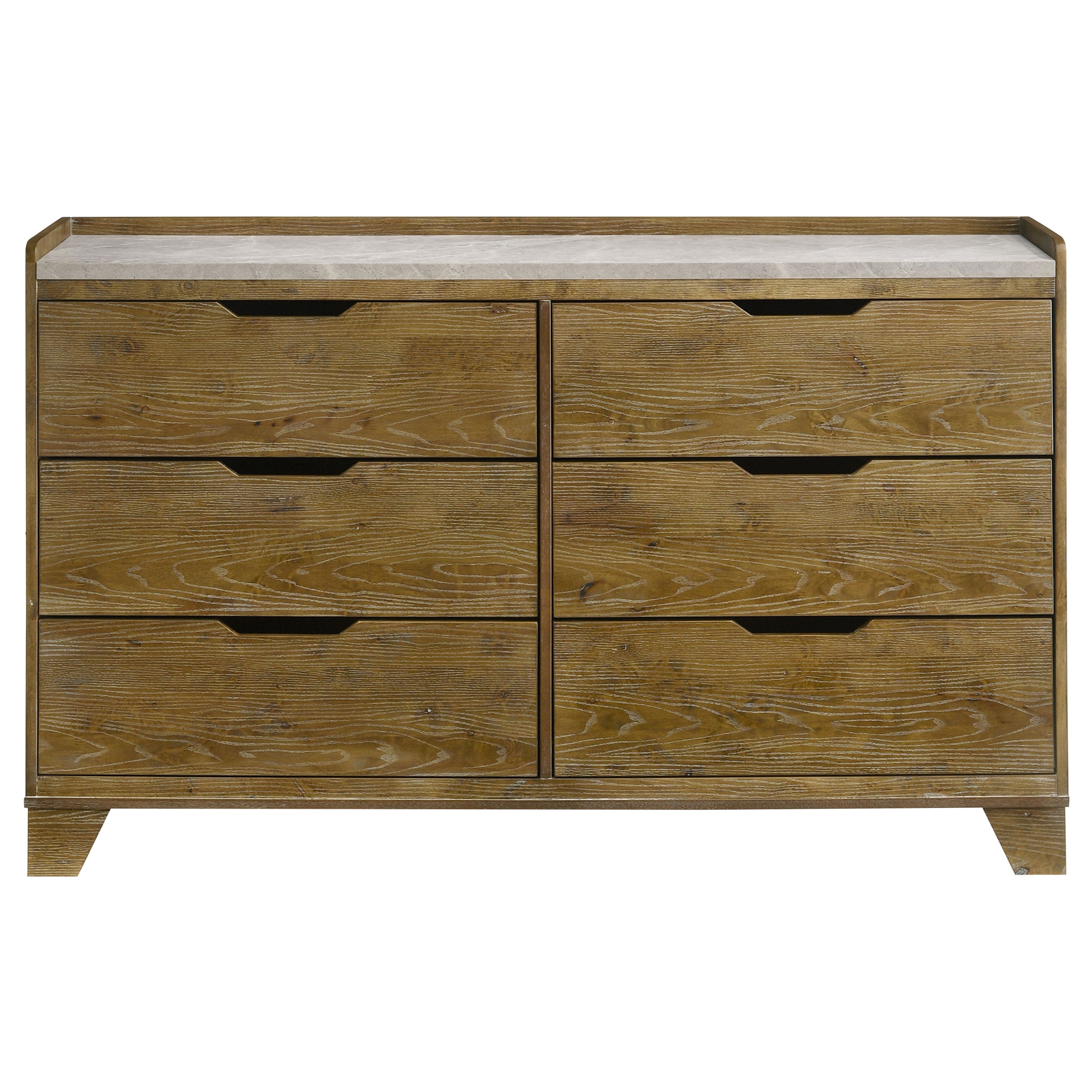Henderson 6-drawer Bedroom Dresser Cabinet Medium Oak-