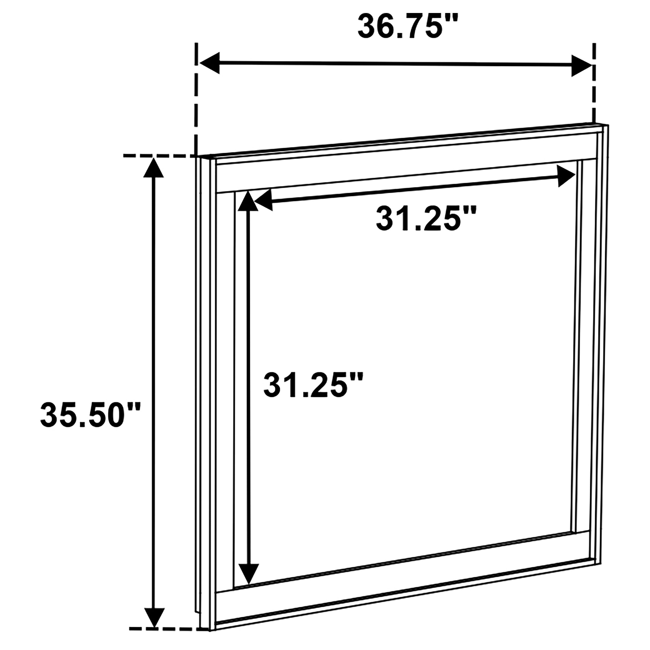 Henderson Dresser Mirror Medium Oak-