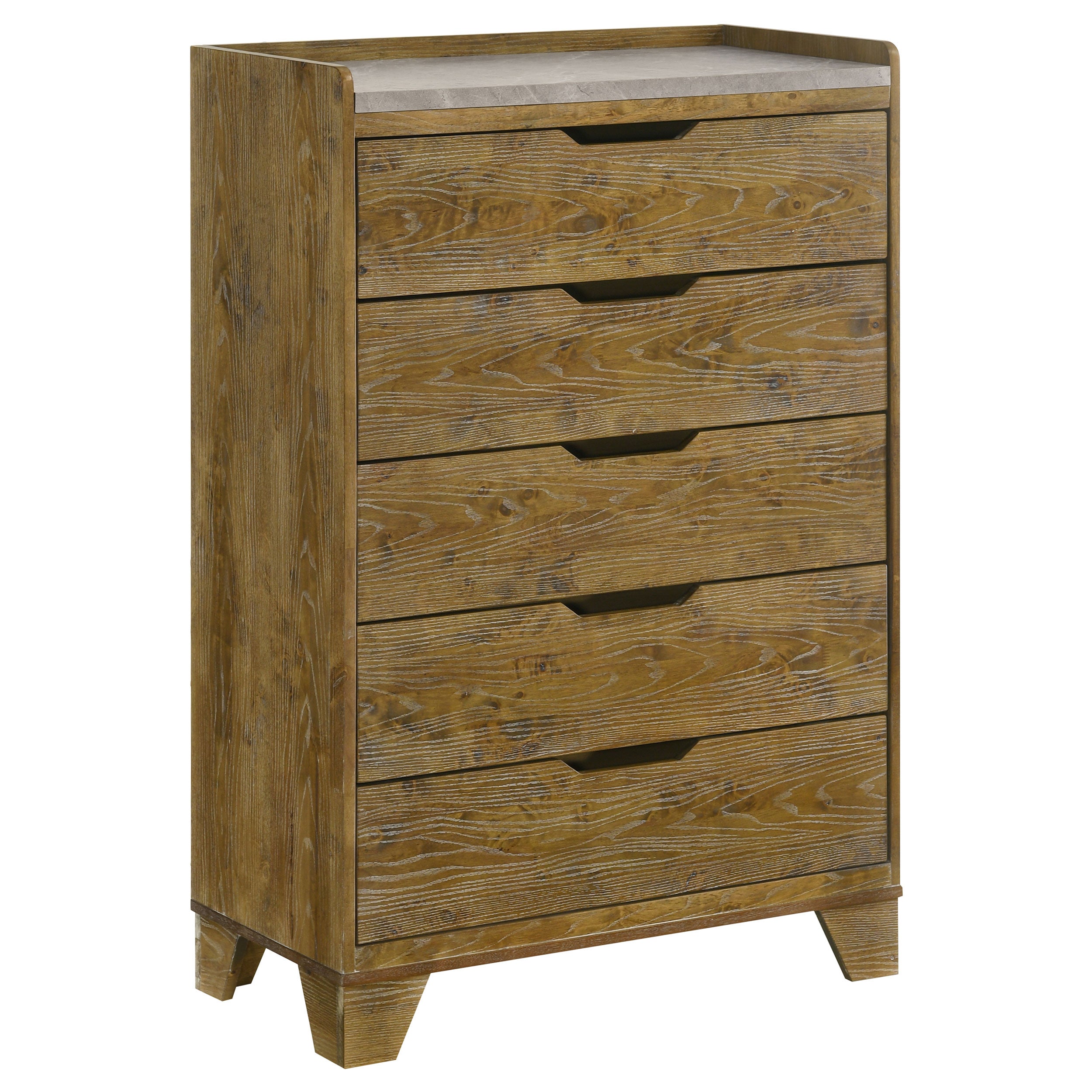 Henderson 5-drawer Bedroom Chest of Drawers Medium Oak-