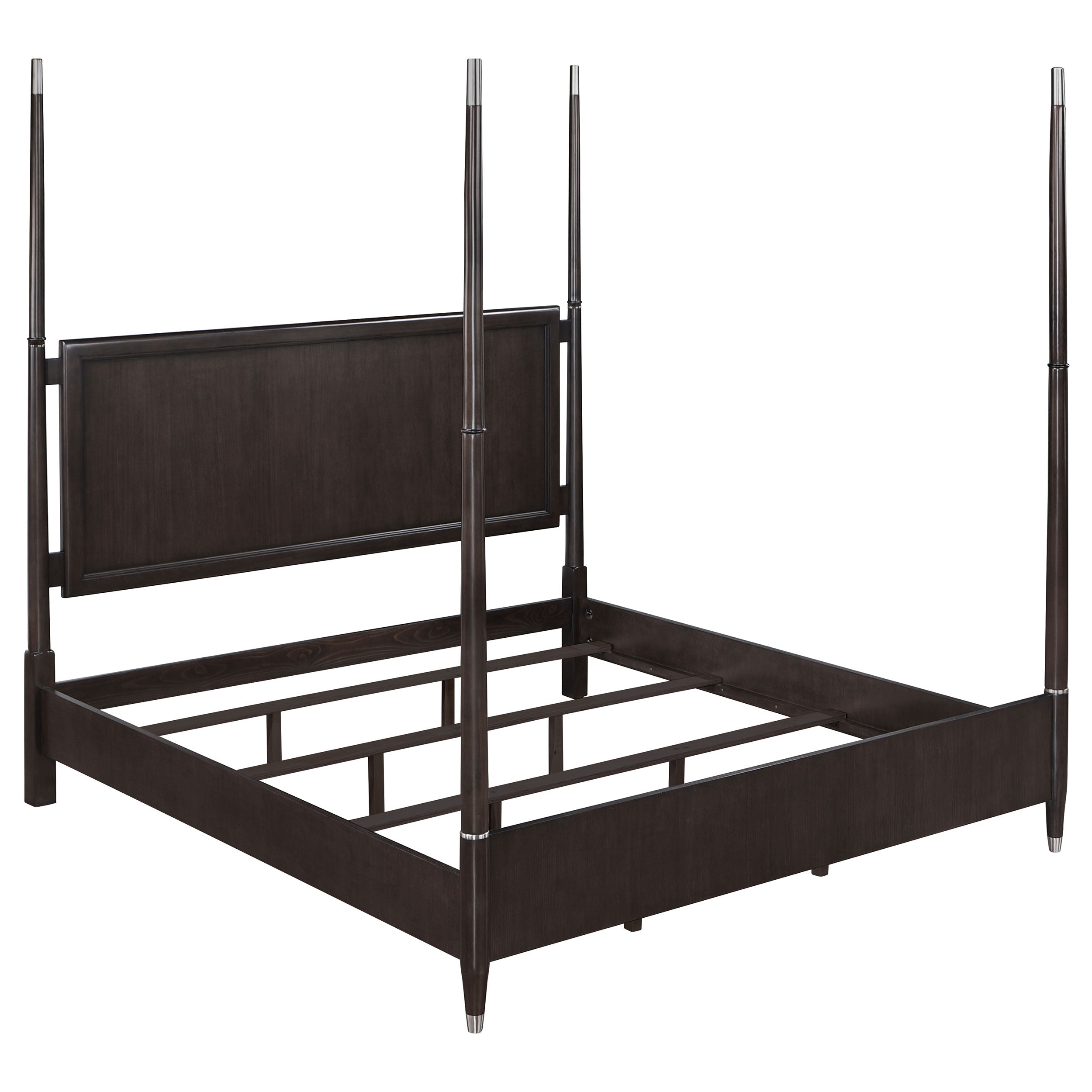 Emberlyn Wood Queen Poster Bed Brown-