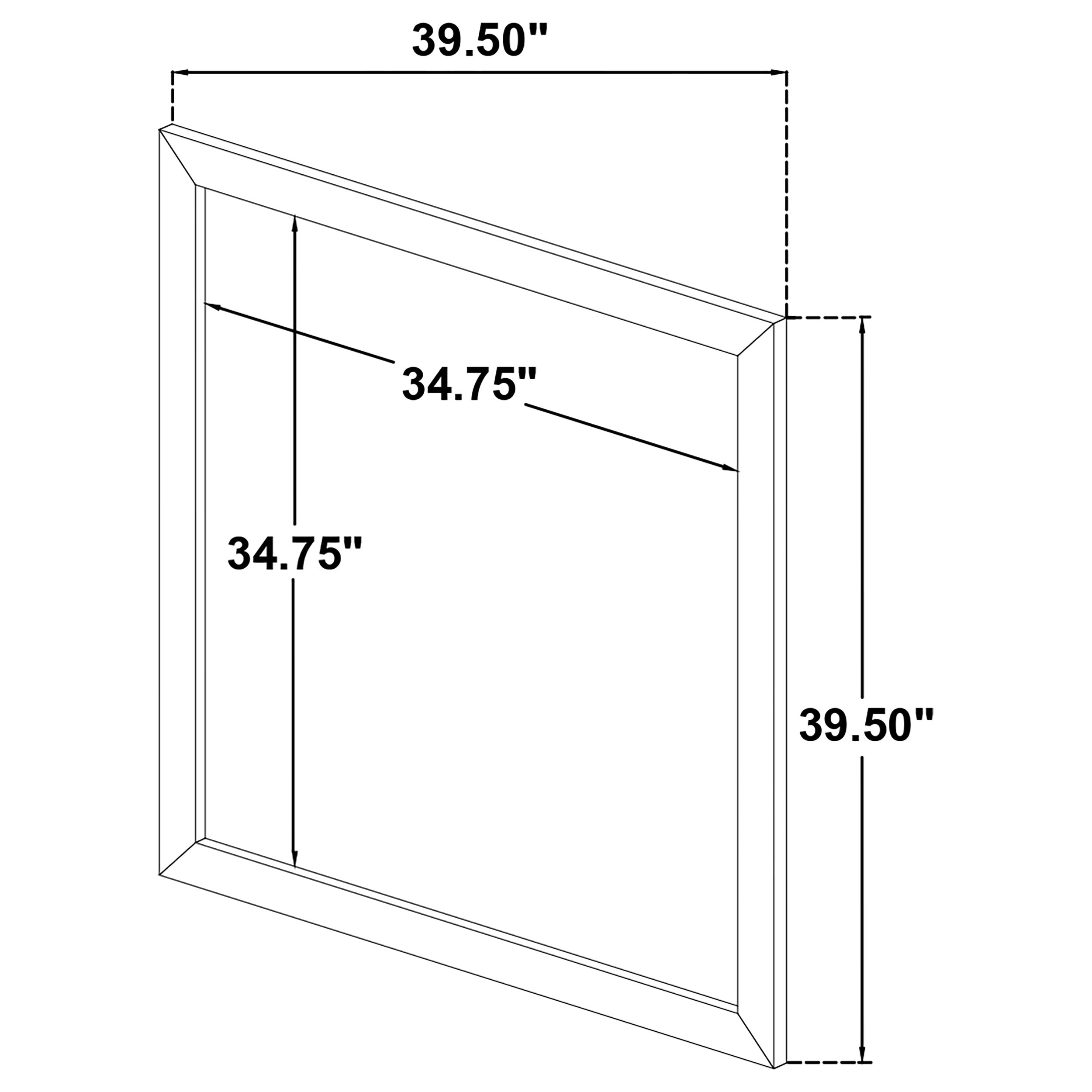 Ines Dresser Mirror White High Gloss-