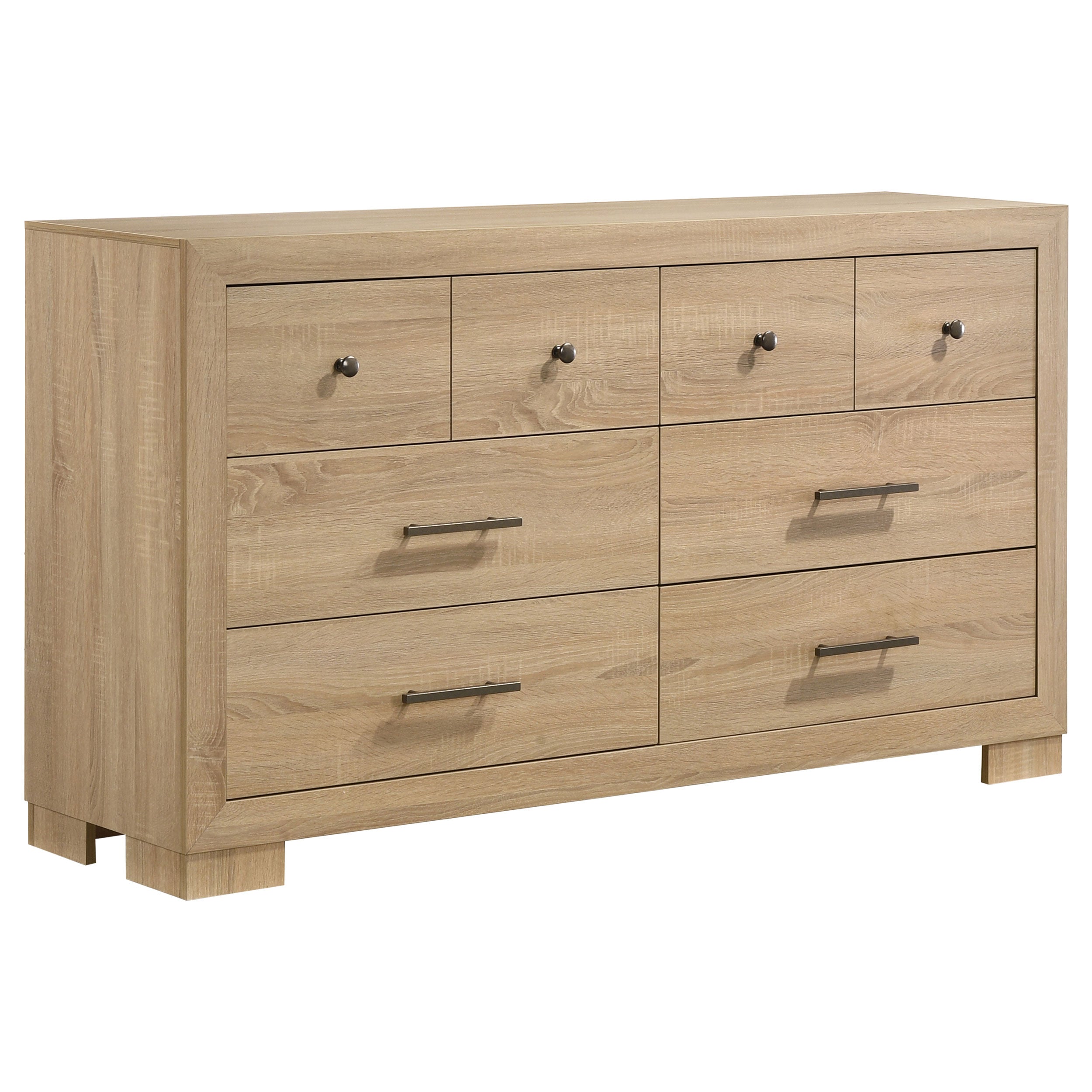 Arielle 6-drawer Bedroom Dresser Cabinet Light Oak-