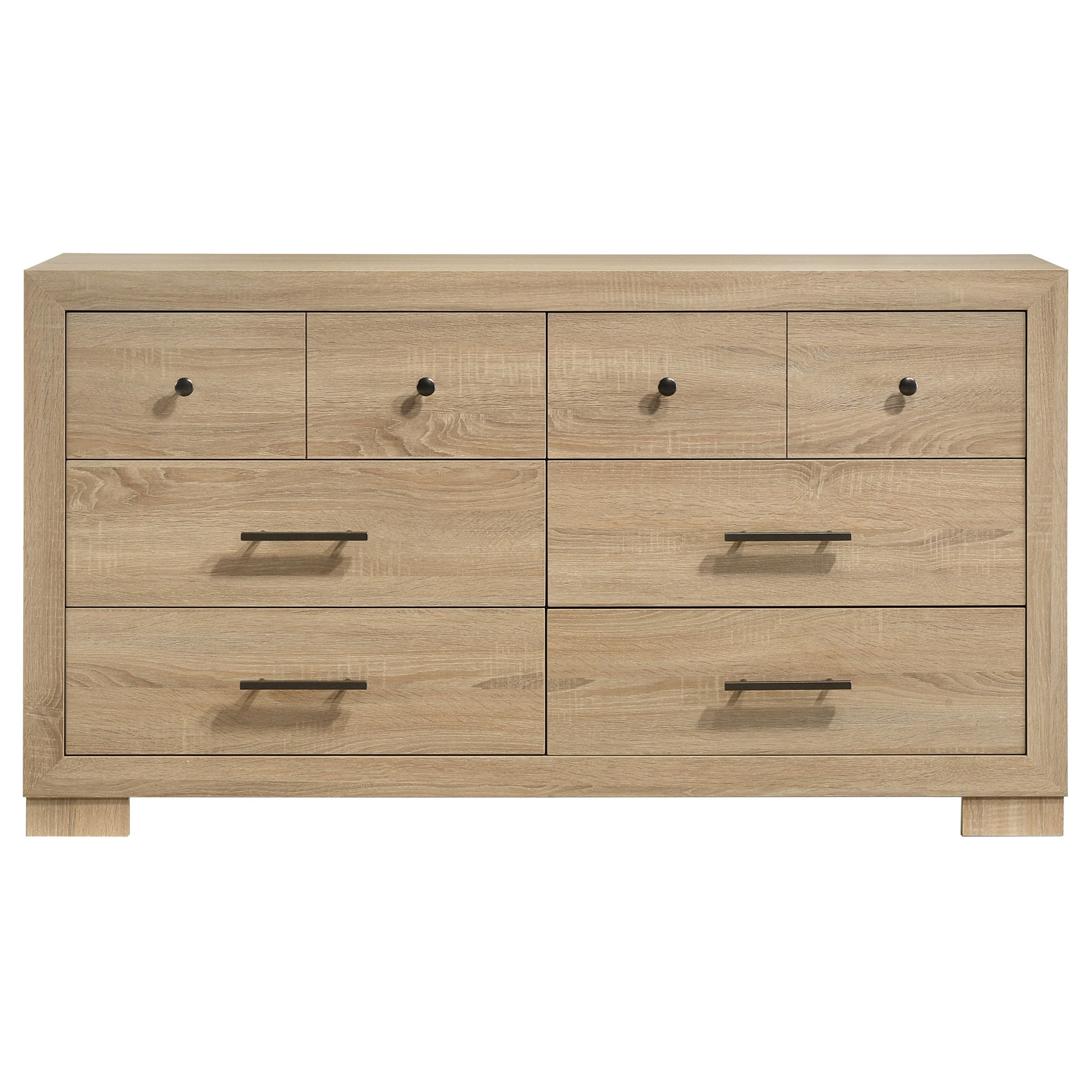 Arielle 6-drawer Bedroom Dresser Cabinet Light Oak-