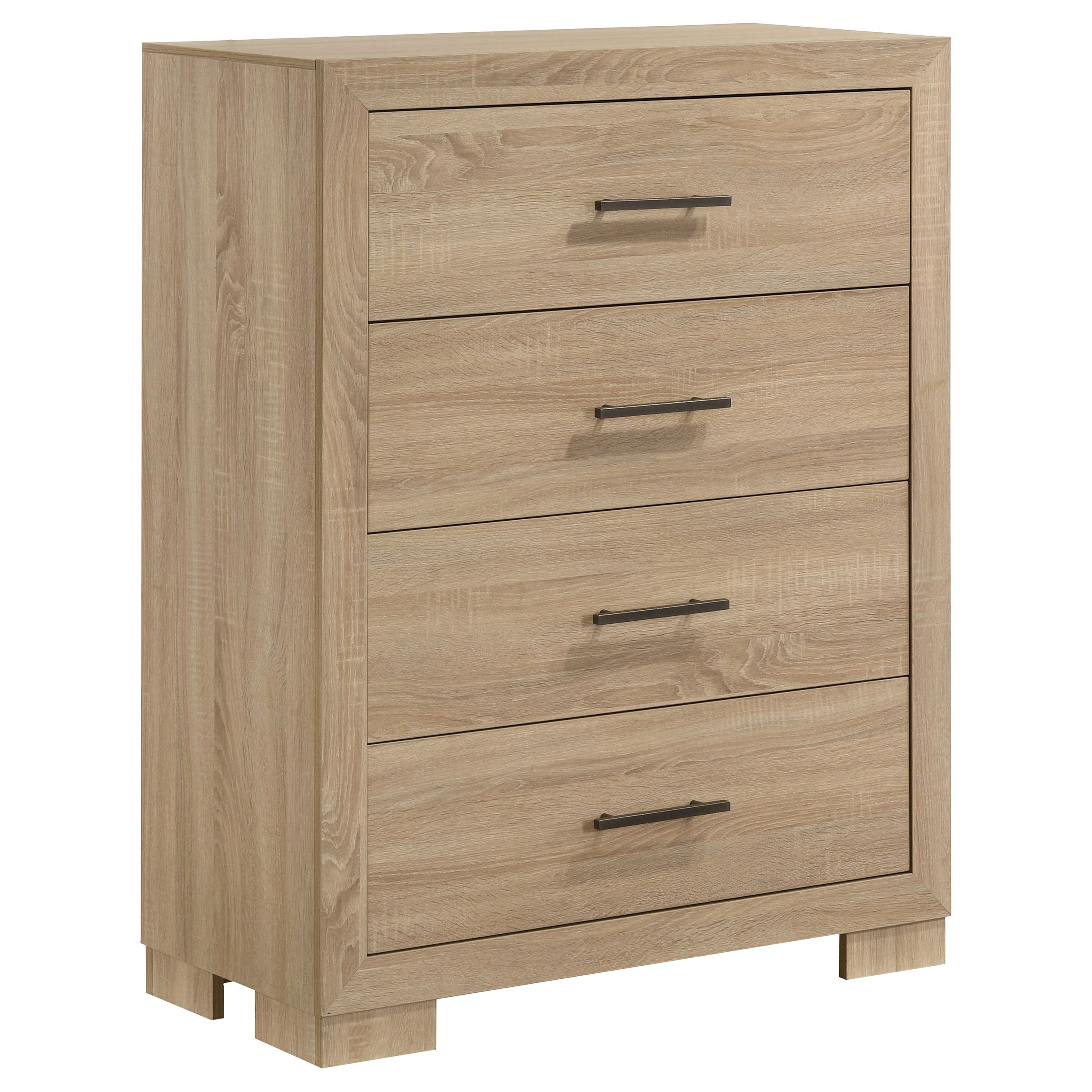 Arielle 4-drawer Bedroom Chest of Drawers Light Oak-