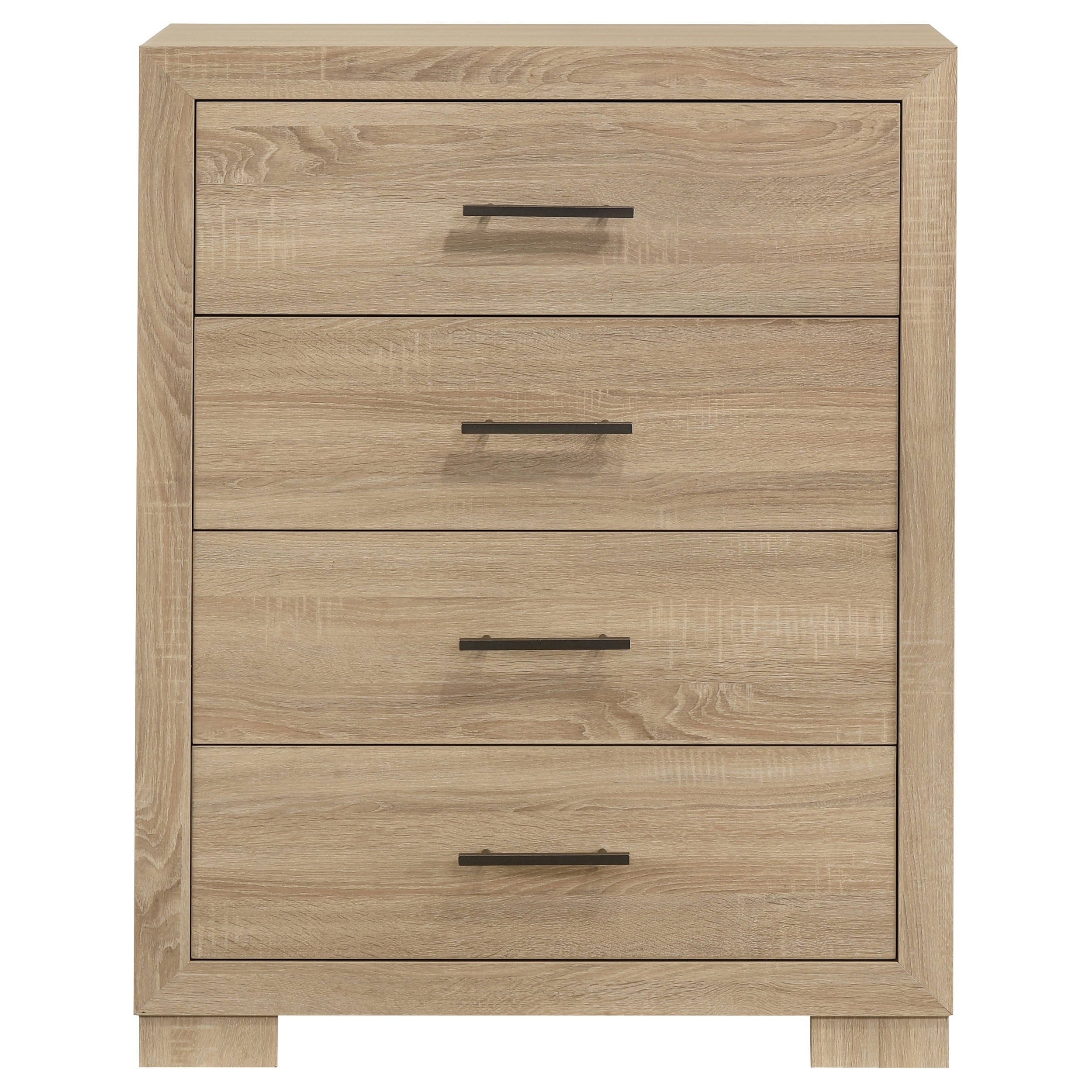 Arielle 4-drawer Bedroom Chest of Drawers Light Oak-