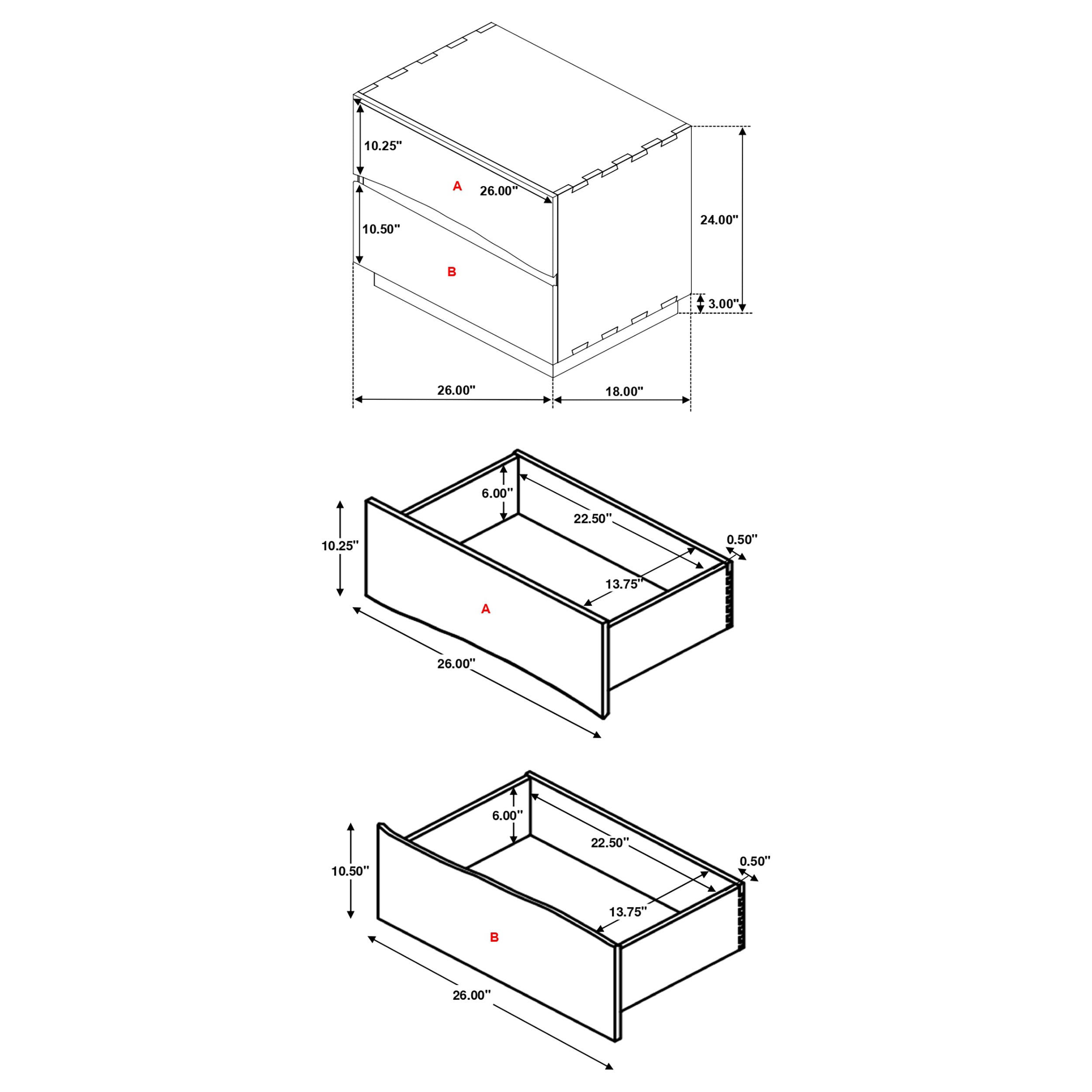 Winslow 2-drawer Nightstand Smokey Walnut-CoasterElevations