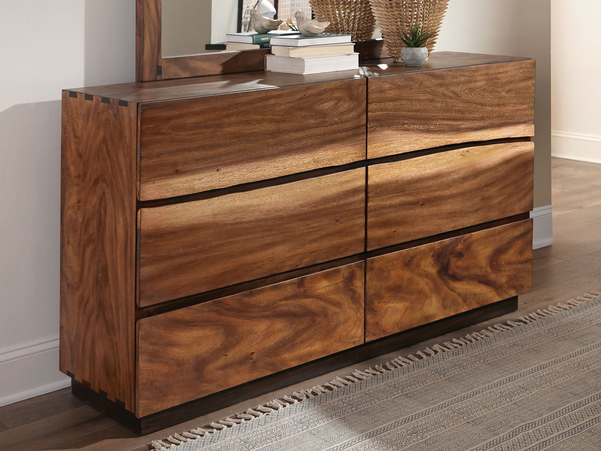Winslow 6-drawer Dresser Smokey Walnut-CoasterElevations