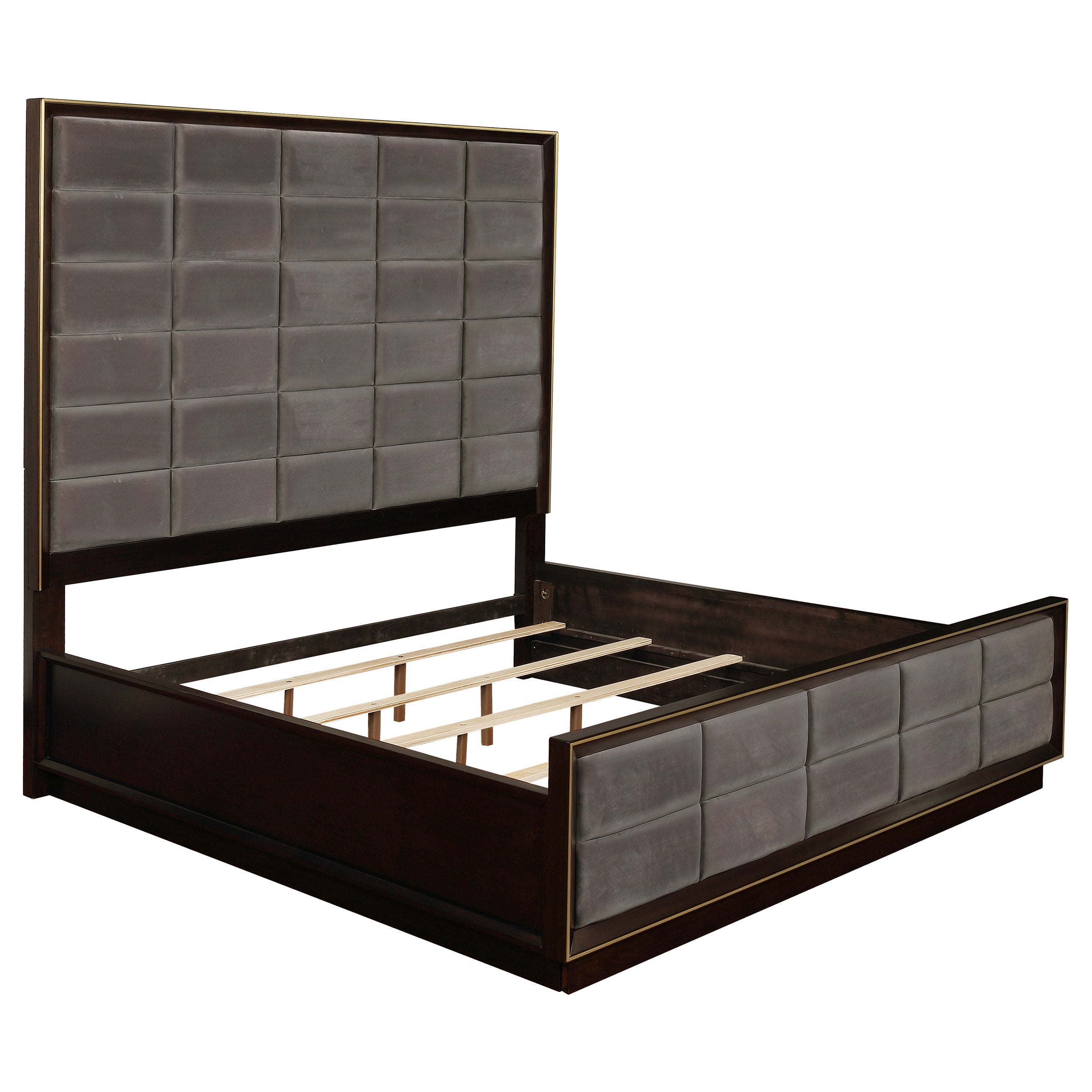 Durango 77-inch Queen Panel Bed Smoked Peppercorn-CoasterElevations