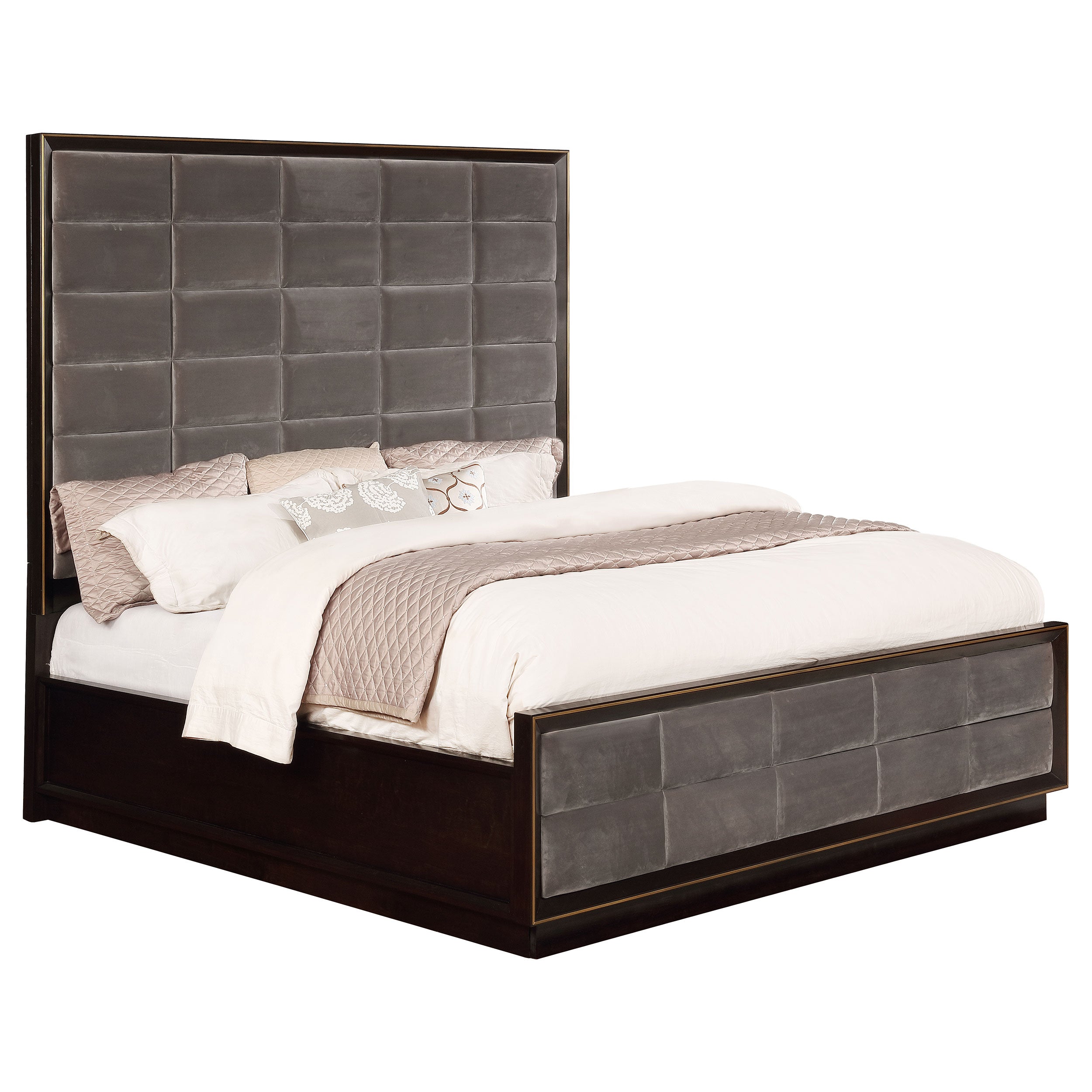 Durango 77-inch Queen Panel Bed Smoked Peppercorn-CoasterElevations