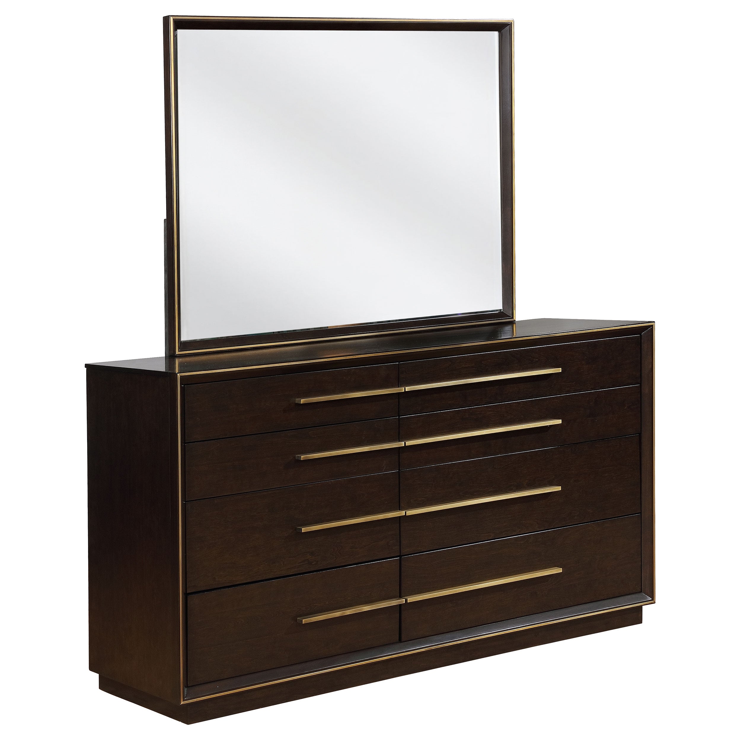 Durango 8-drawer Dresser with Mirror Smoked Peppercorn-CoasterElevations
