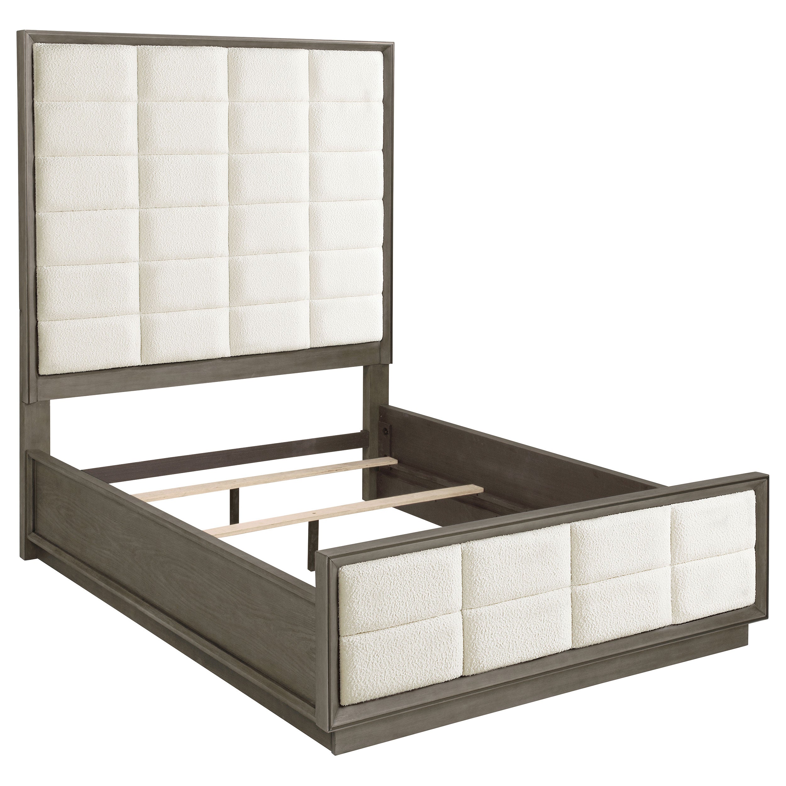 Durango 80-inch Queen Panel Bed Taupe Oak-