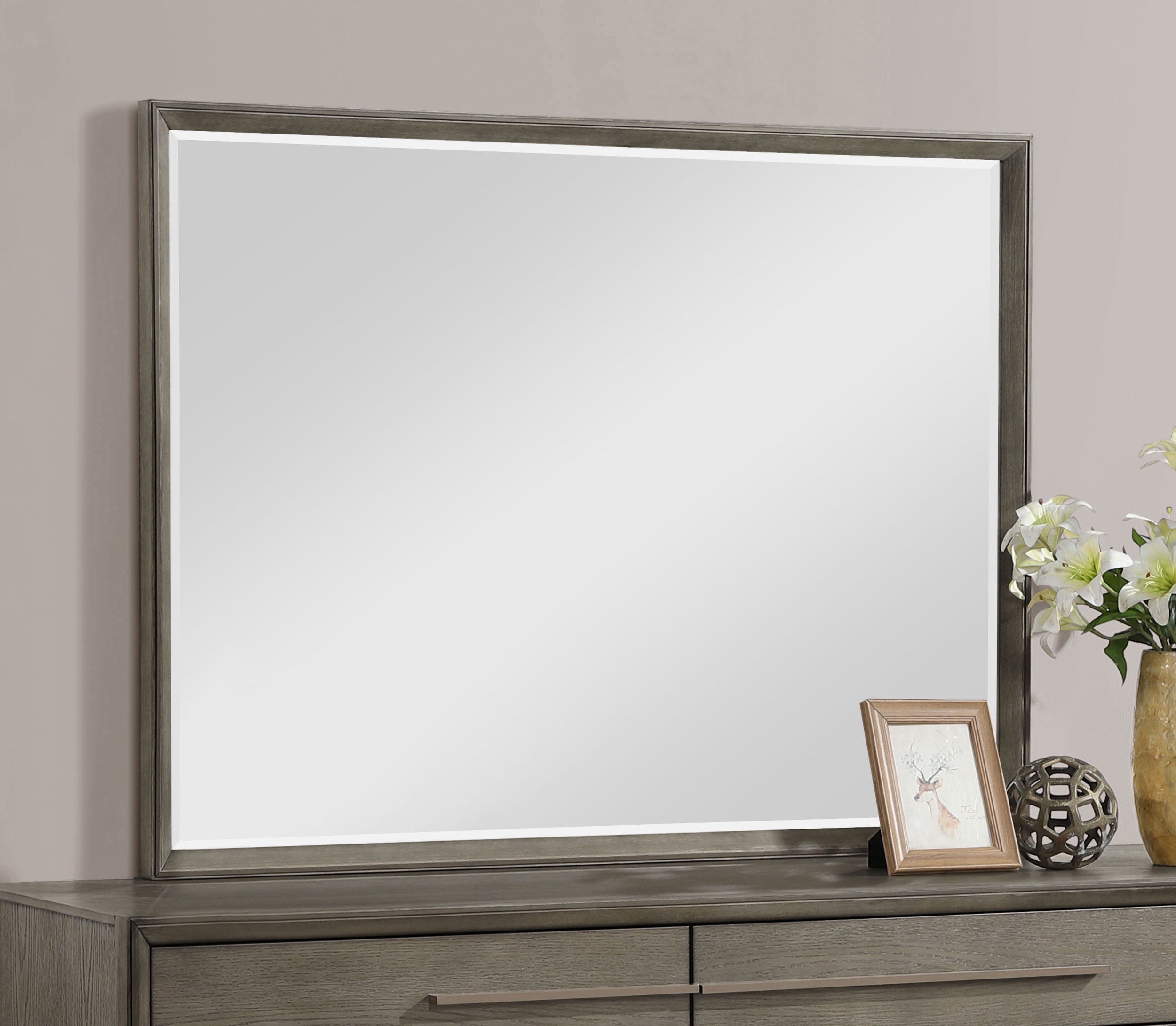Durango Dresser Mirror Taupe Oak-