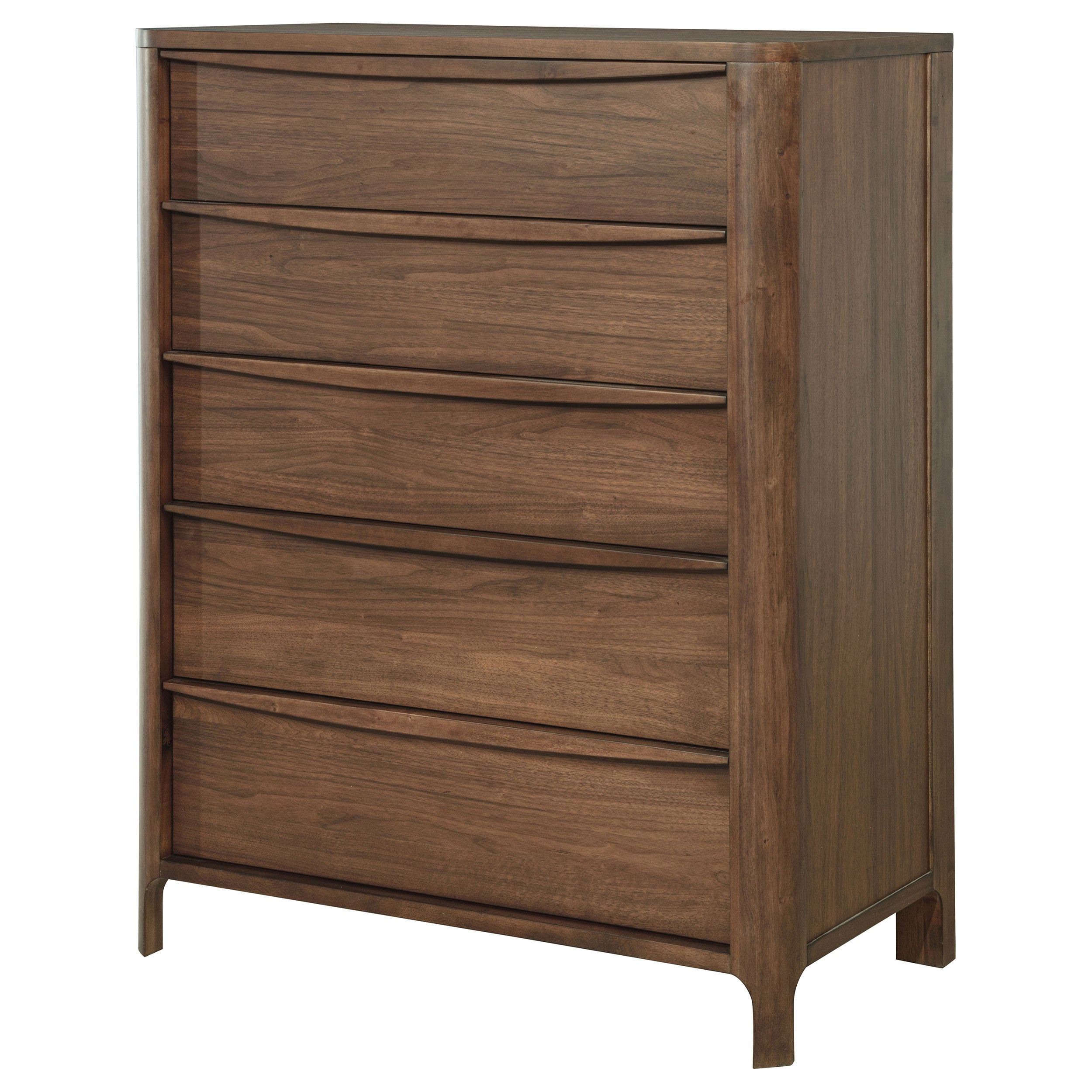 Maderia 5-drawer Chest of Drawers Walnut-