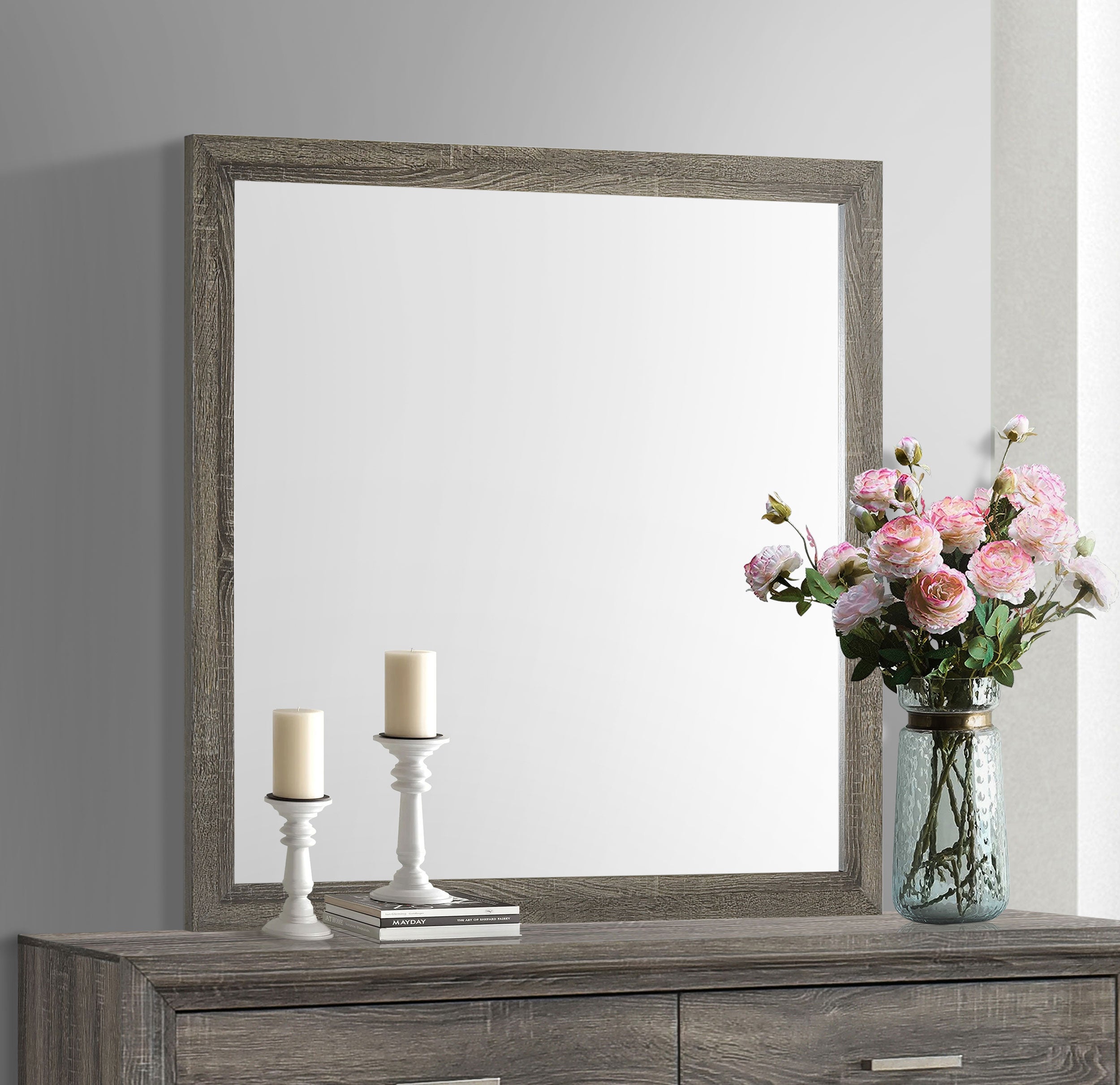 Wright Dresser Mirror Brown Oak-