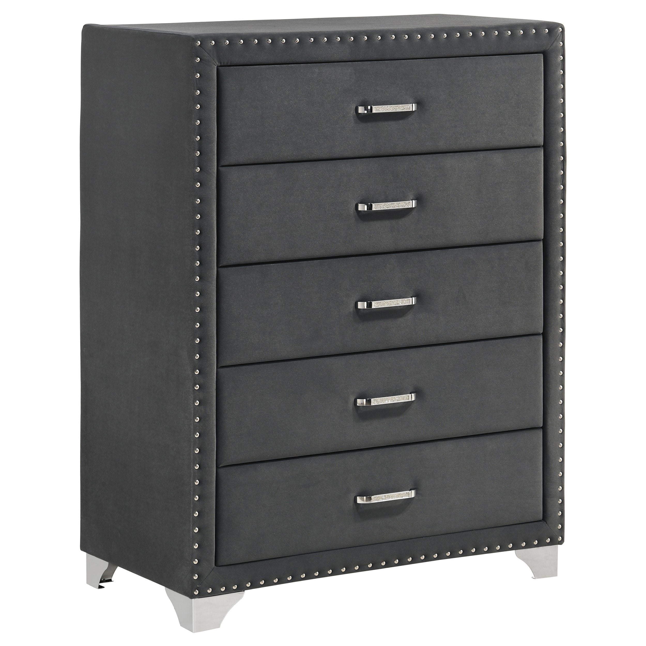 Melody 5-drawer Bedroom Chest Grey-CoasterEveryday