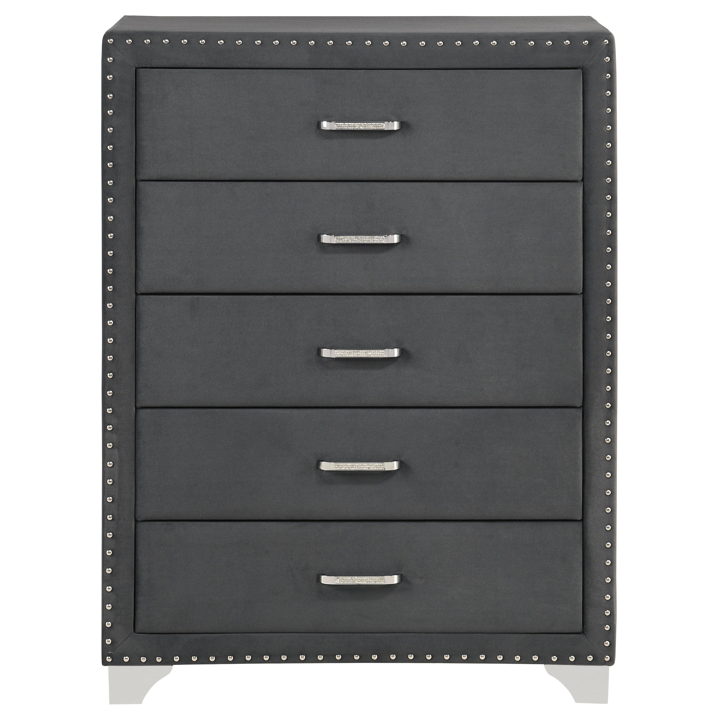 Melody 5-drawer Bedroom Chest Grey-CoasterEveryday
