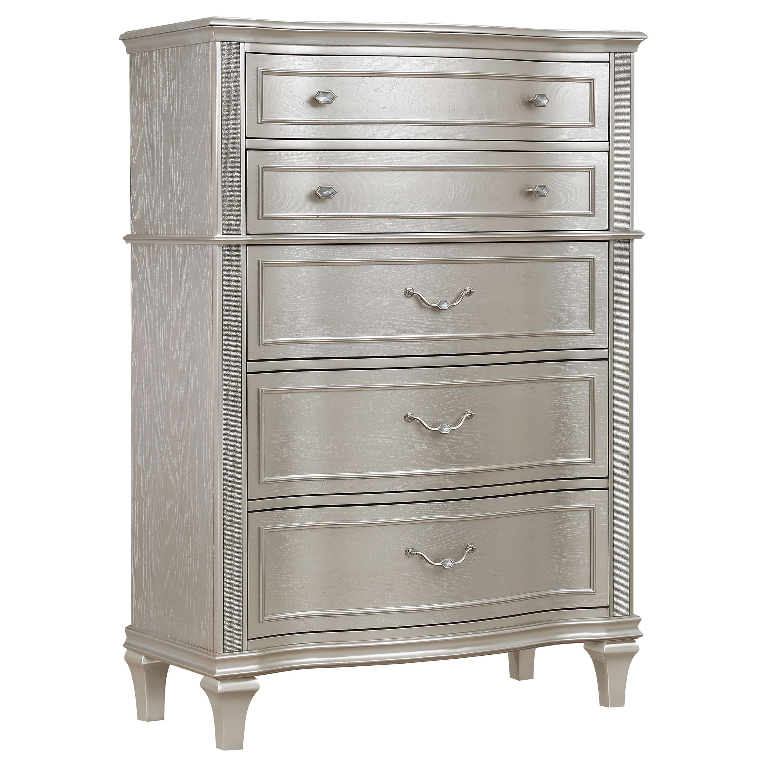 Evangeline 6-drawer Bedroom Chest Silver Oak-CoasterElevations