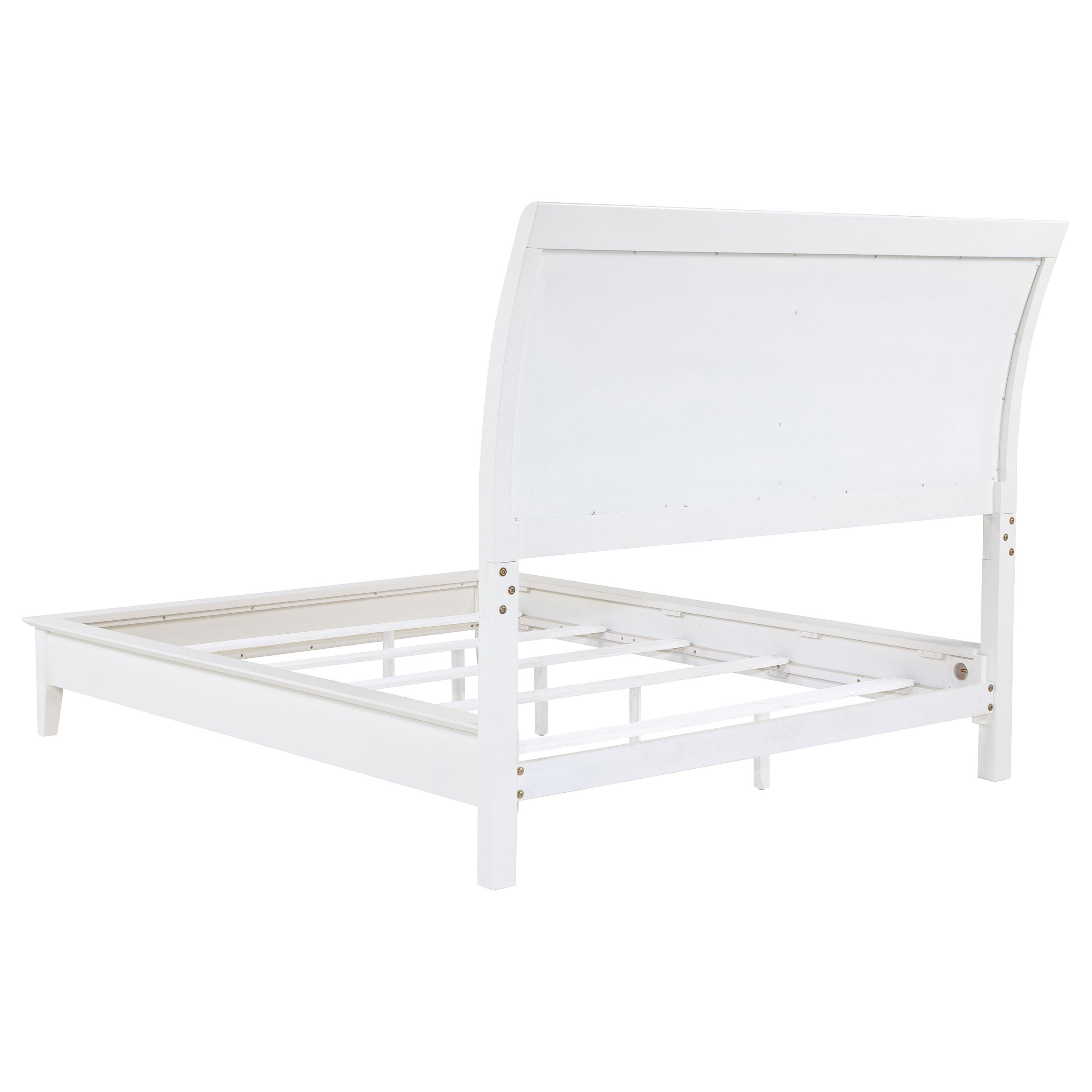 Bexhill 56-inch Upholstered Queen Panel Bed White-