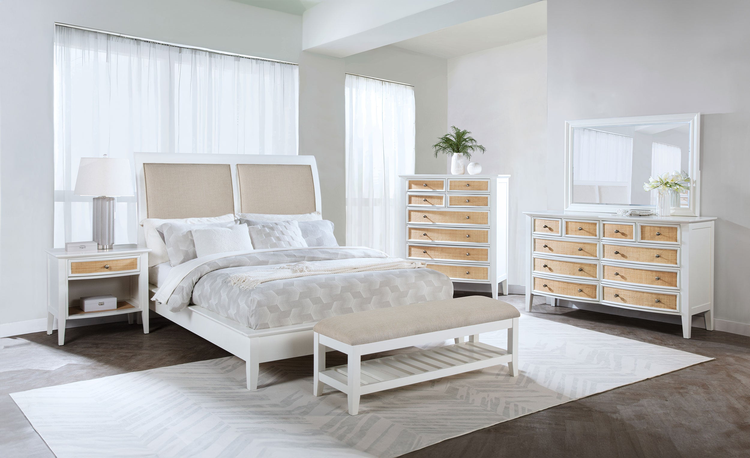 Bexhill 10-drawer Dresser Cabinet White-