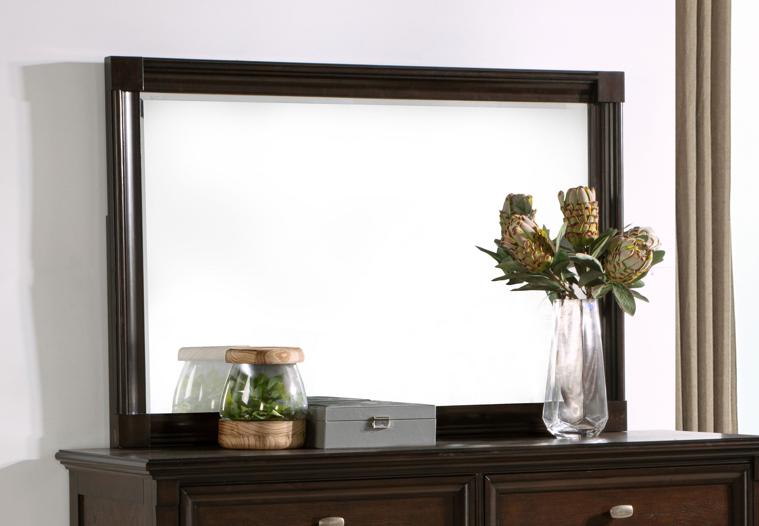 Andover Dresser Mirror Dark Oak-