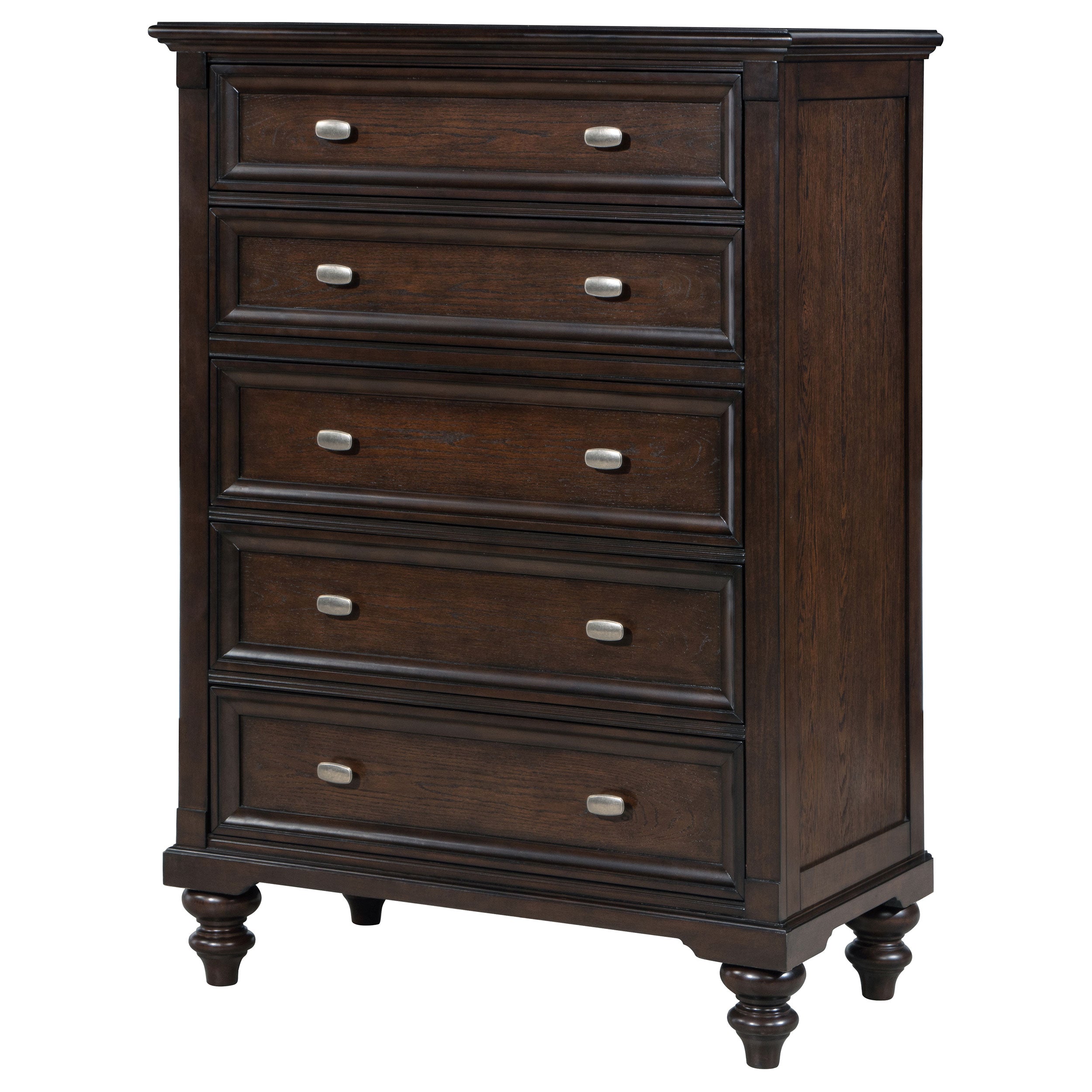 Andover 5-drawer Chest of Drawers Dark Oak-