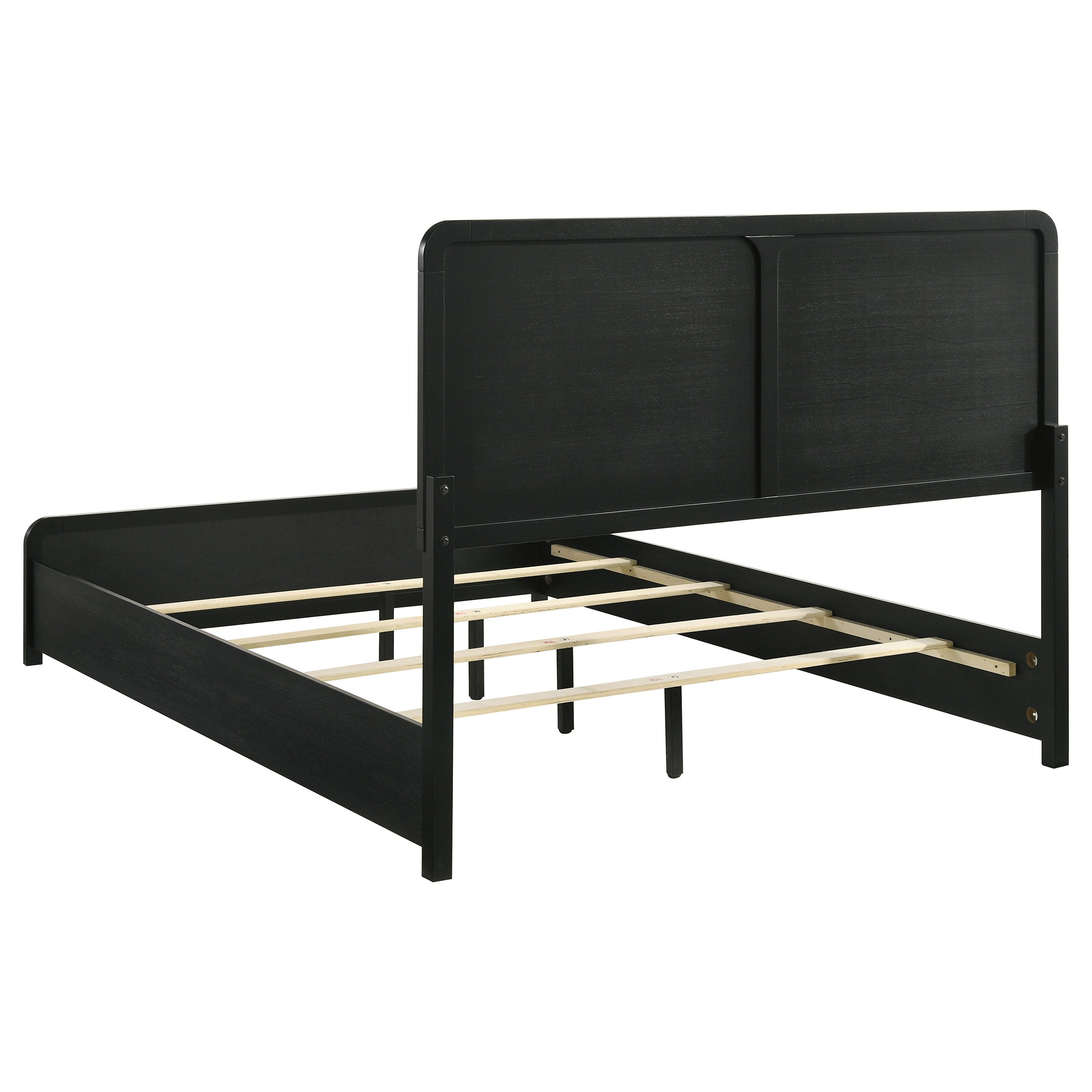 Cavelle 51-inch Upholstered Queen Panel Bed Black-