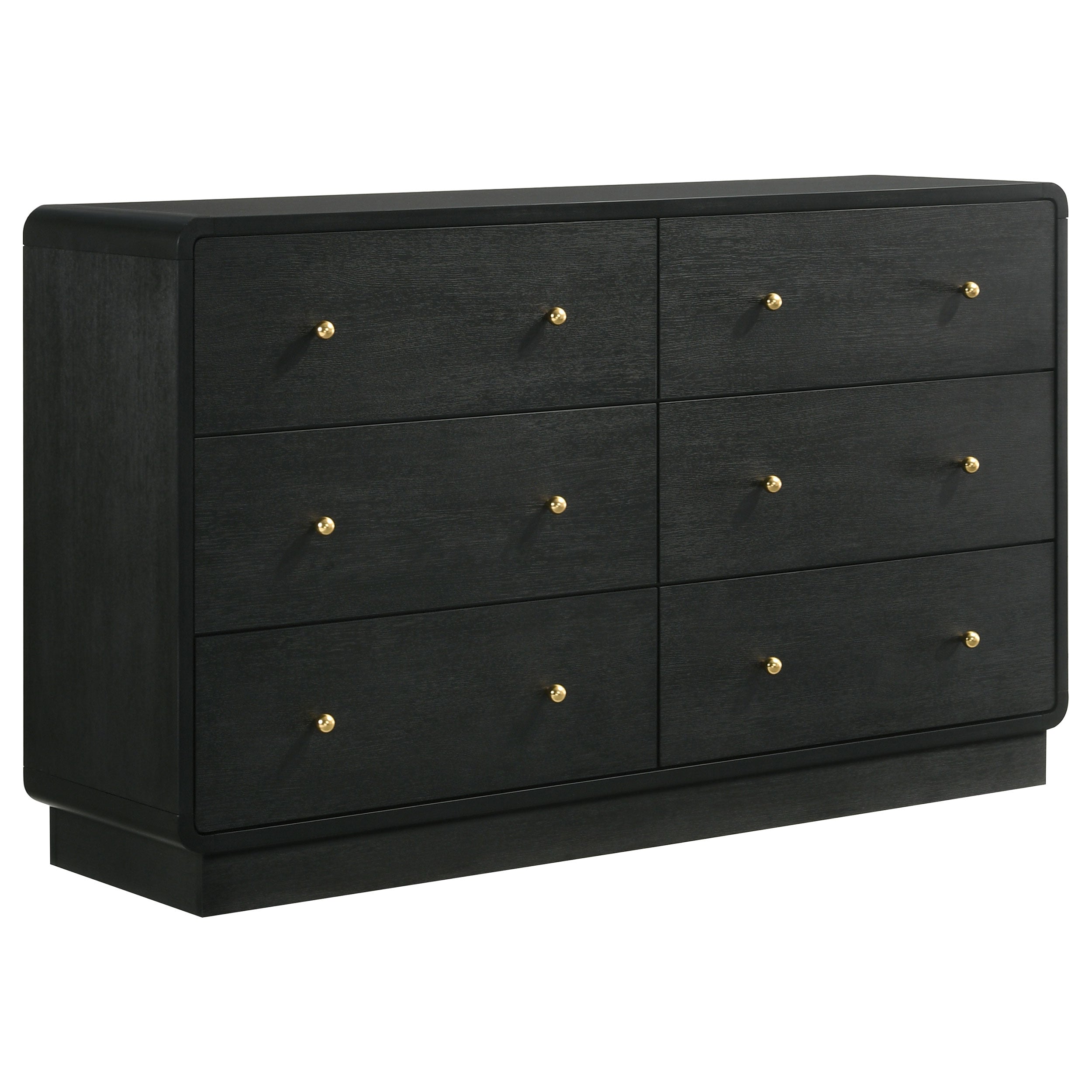 Cavelle 6-drawer Dresser Cabinet Black-