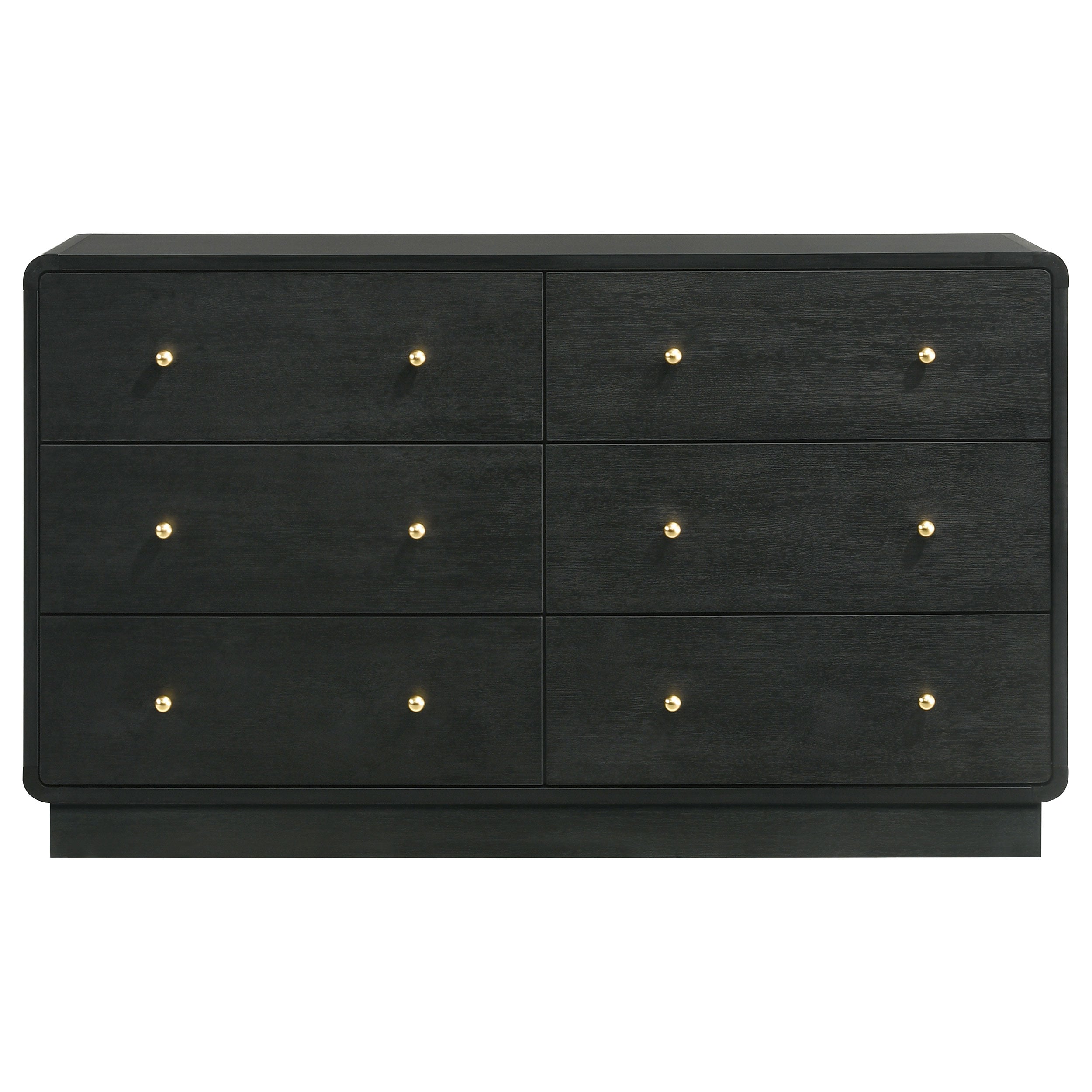Cavelle 6-drawer Dresser Cabinet Black-