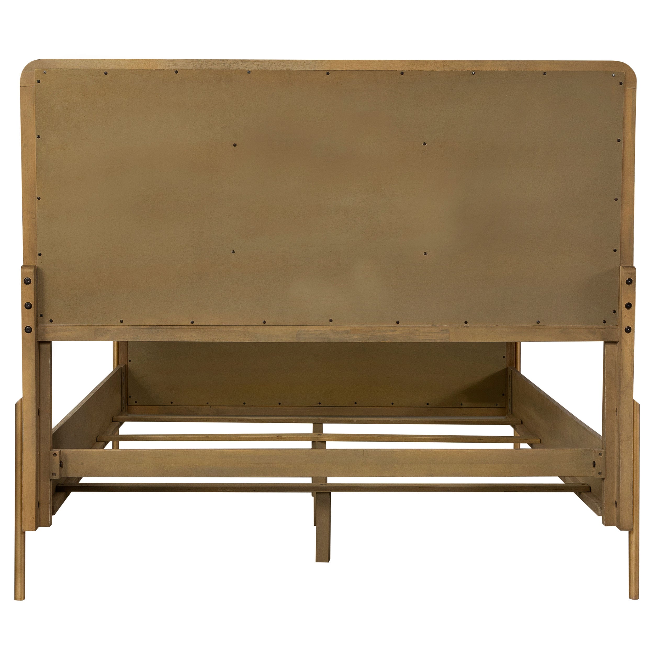 Arini Rattan Queen Panel Bed Sand Wash and Natural Cane-CoasterElevations