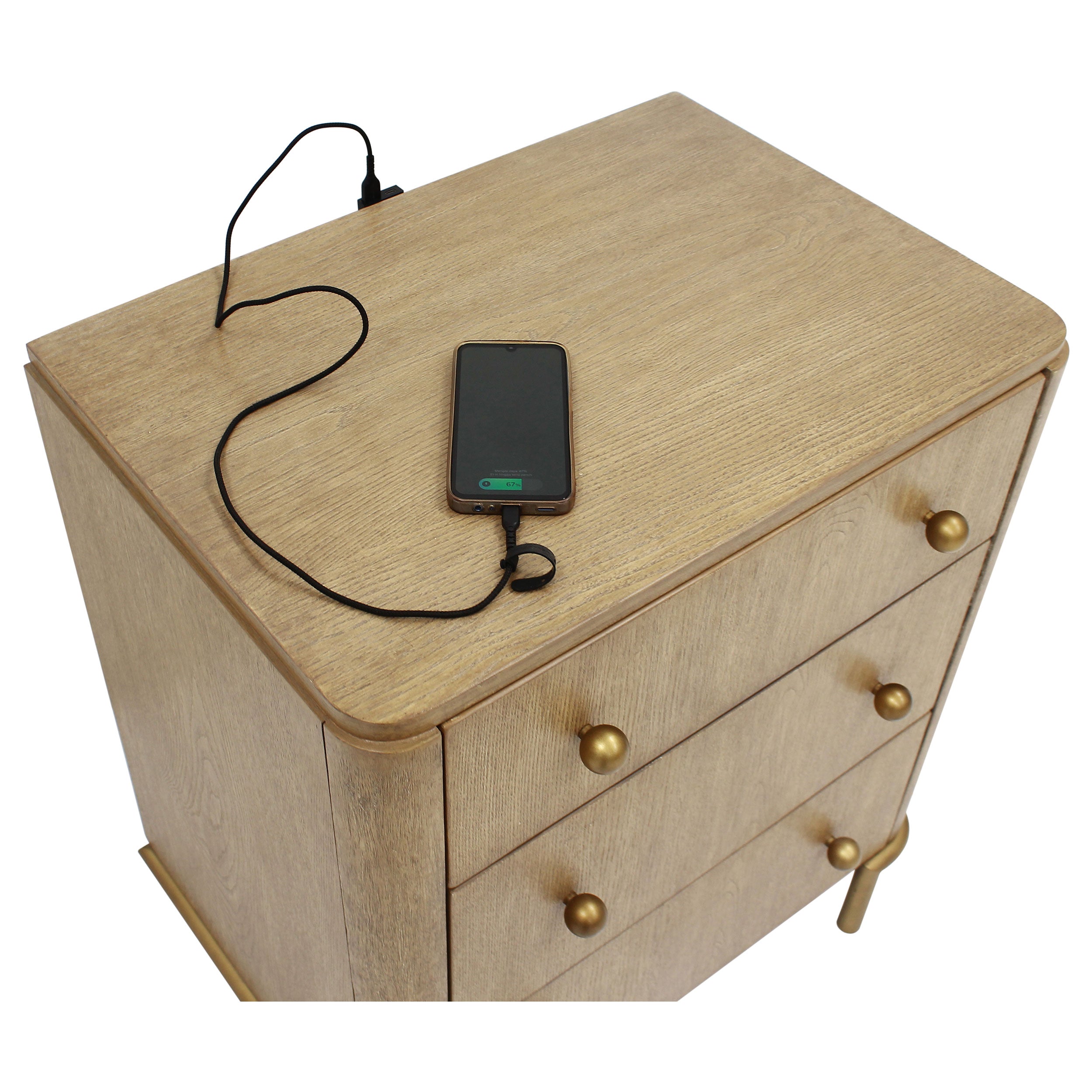 Arini 3-drawer Nightstand Sand Wash-CoasterElevations