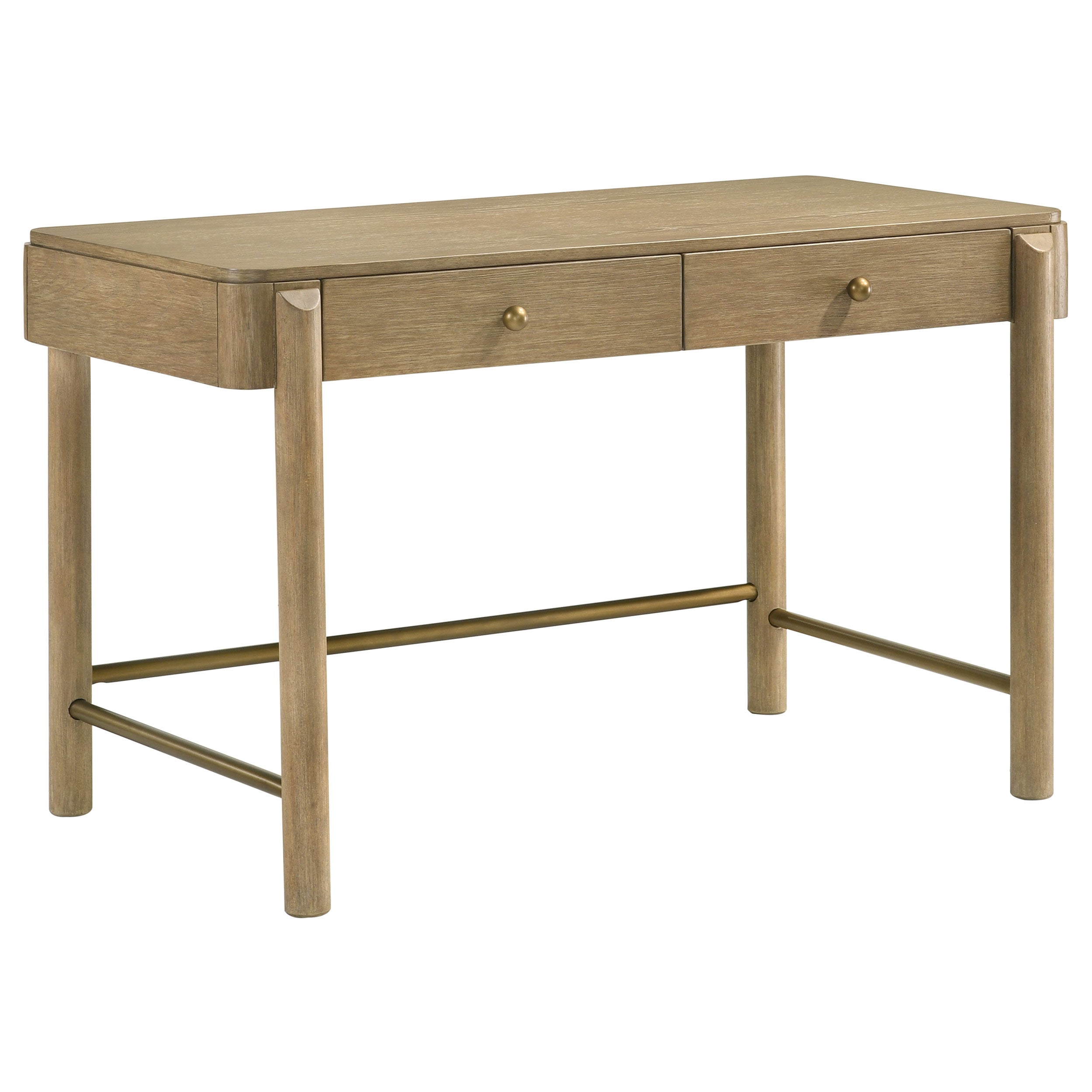 Arini 2-piece Makeup Vanity Table and Mirror Set Sand Wash-