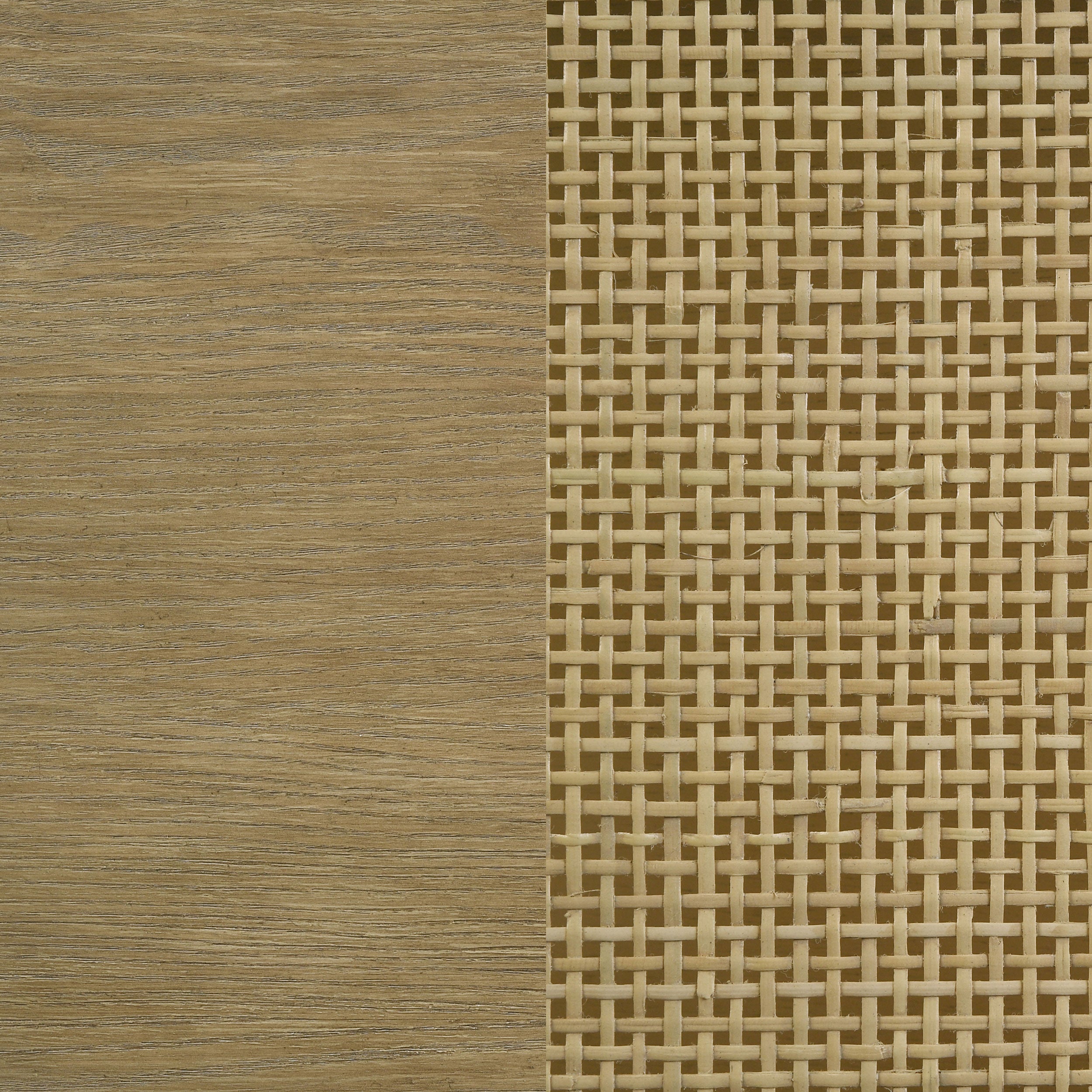 Arini Cane Weave Full Length Standing Floor Mirror Sand Wash-