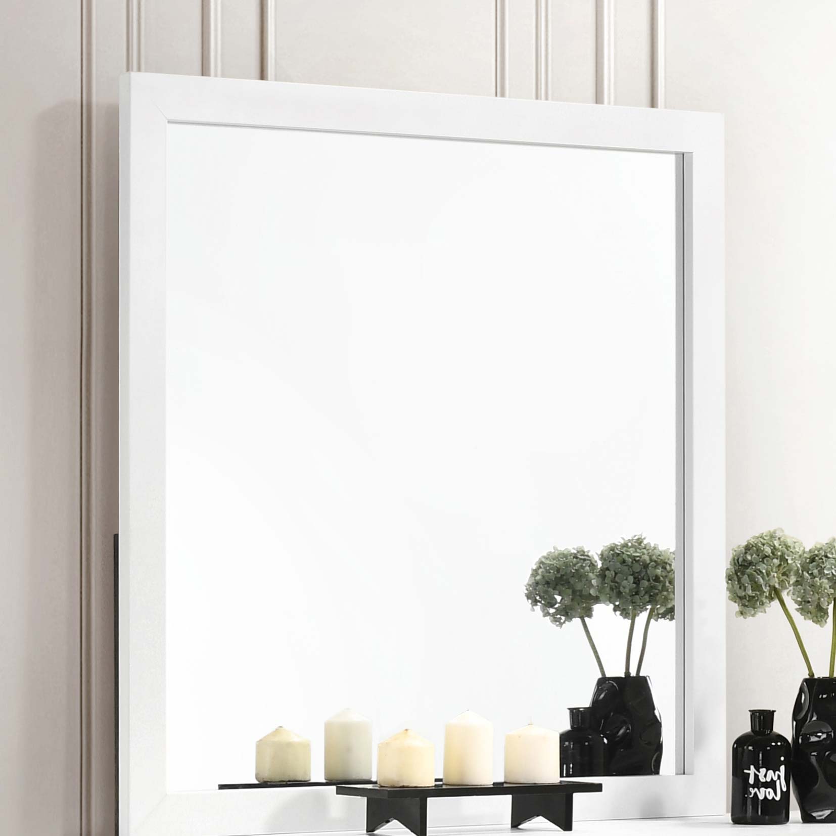 Kendall Dresser Mirror White-CoasterEveryday