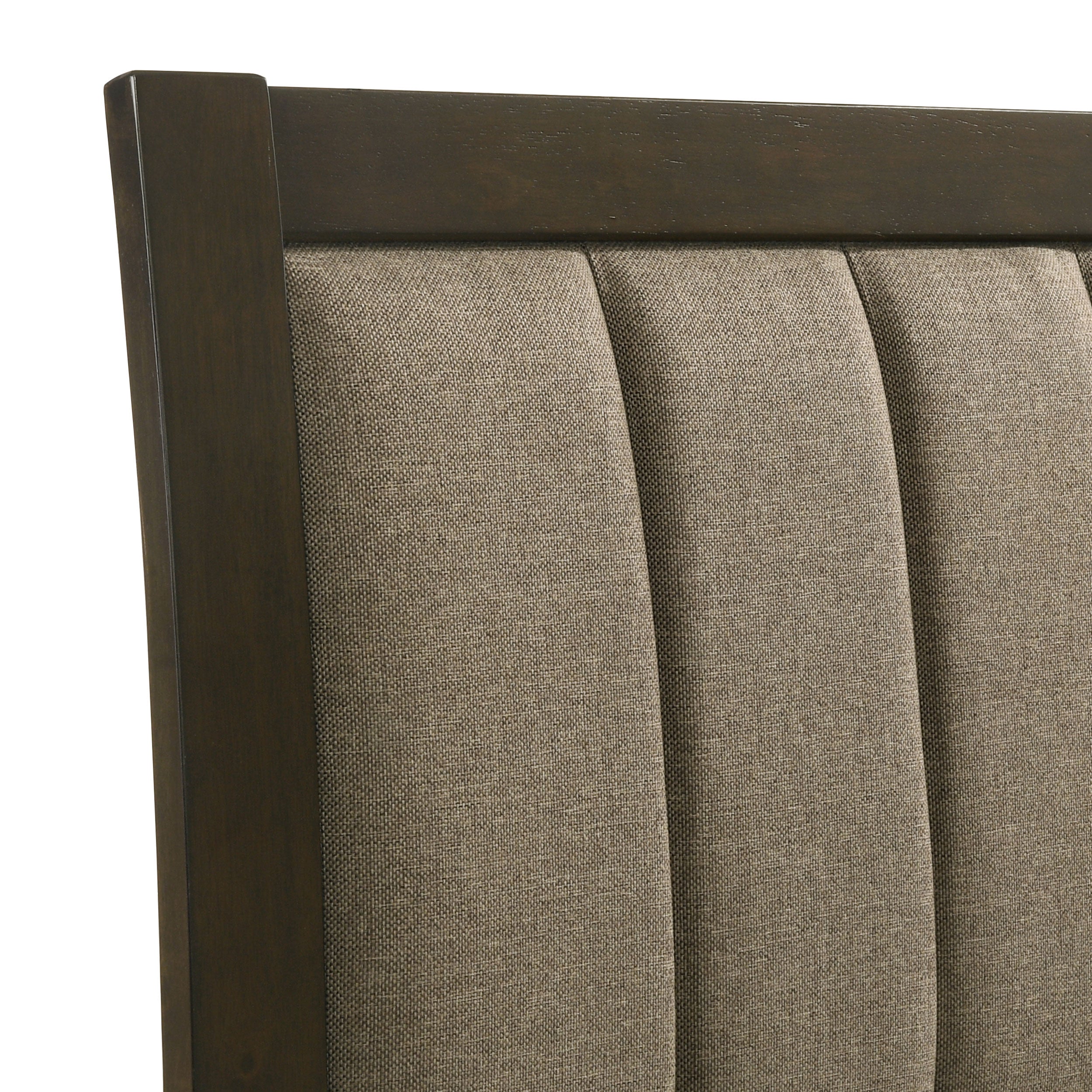 Wilkes 51-inch Upholstered Twin Bed Dark Cocoa-