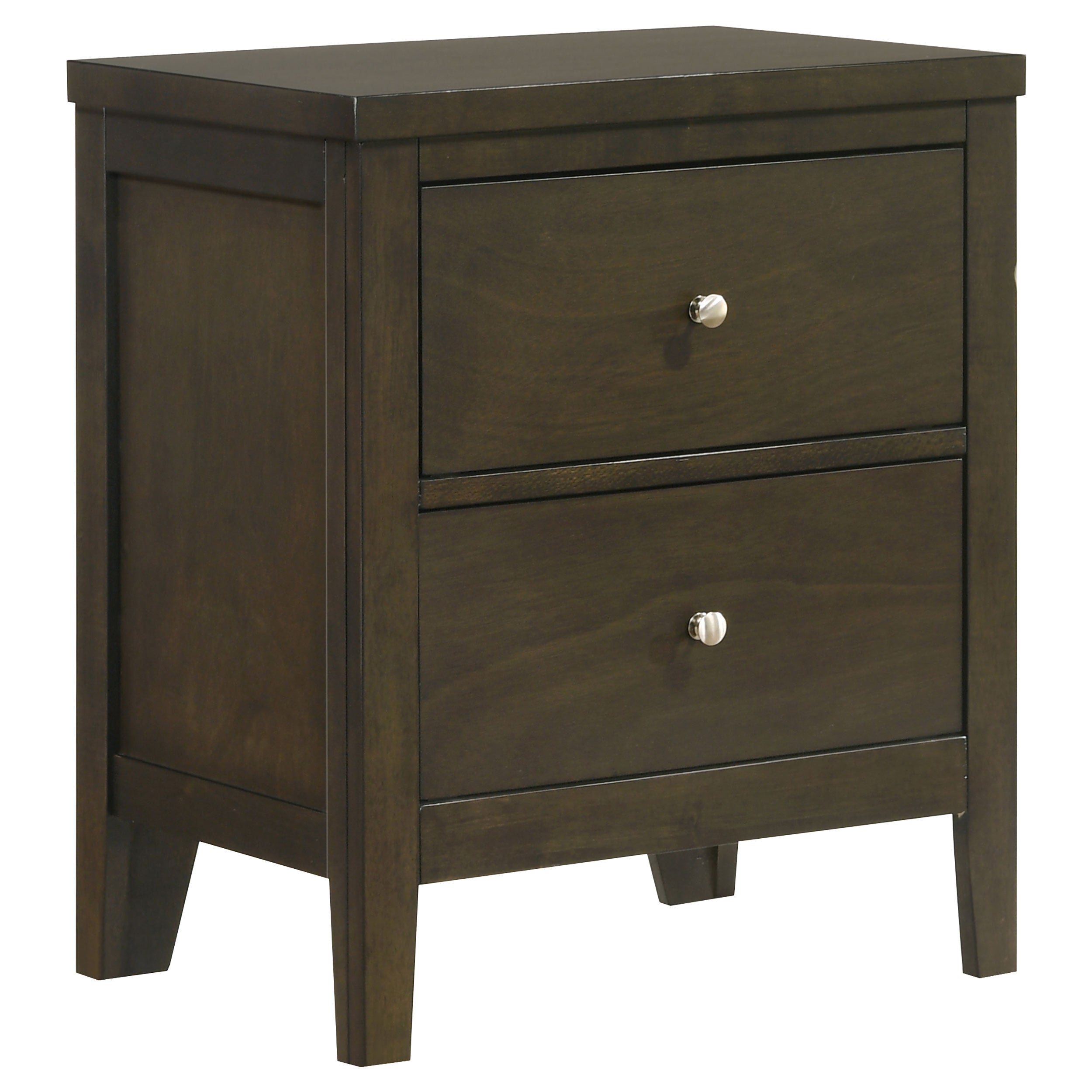 Wilkes 2-drawer Nightstand Bedside Table Dark Cocoa-