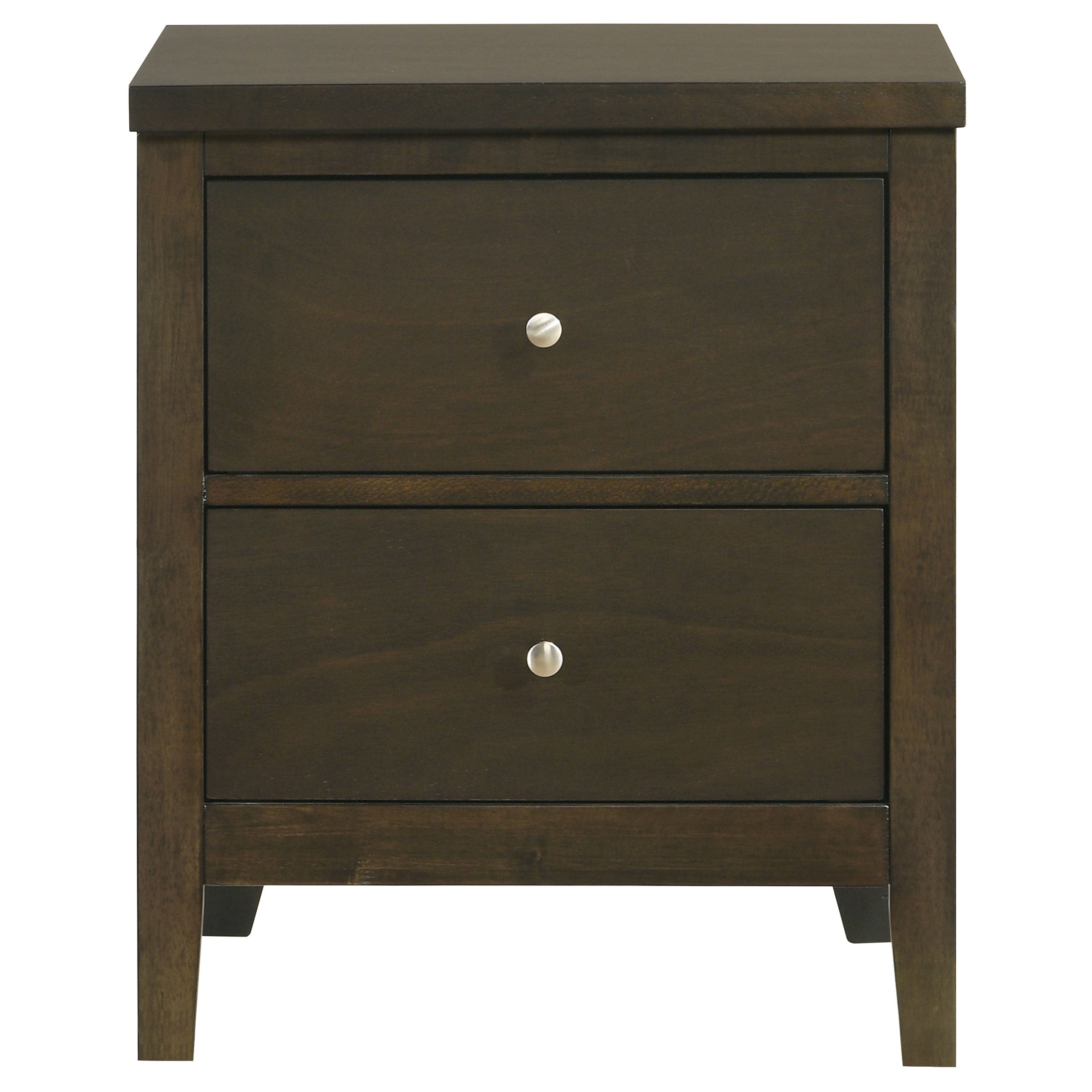 Wilkes 2-drawer Nightstand Bedside Table Dark Cocoa-