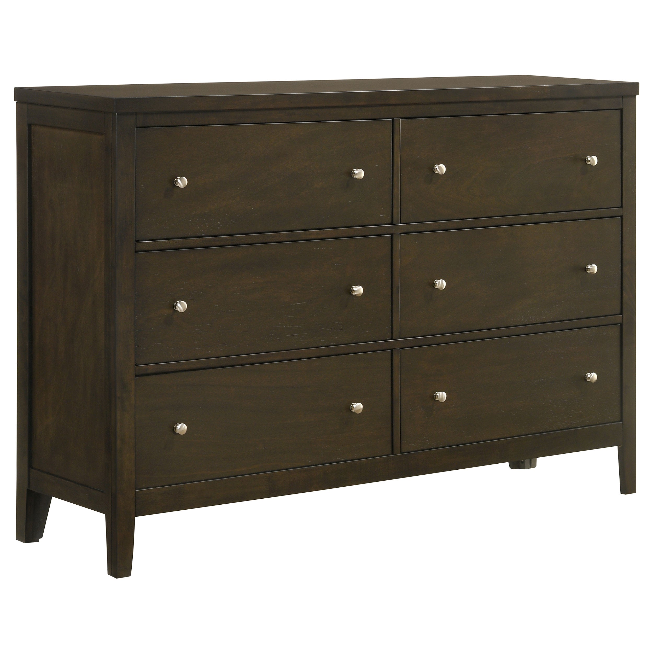 Wilkes 6-drawer Dresser Cabinet Dark Cocoa-