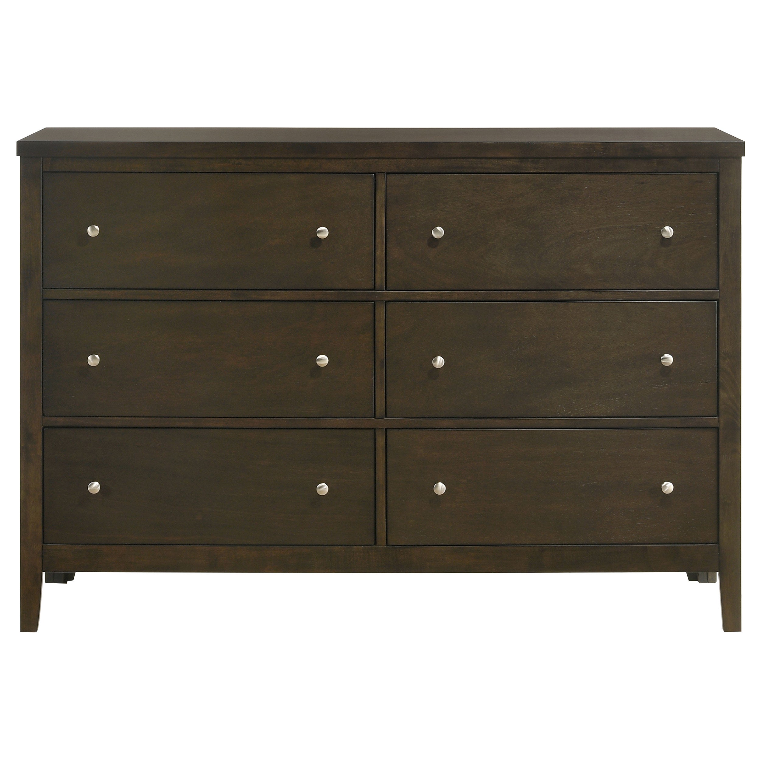 Wilkes 6-drawer Dresser Cabinet Dark Cocoa-