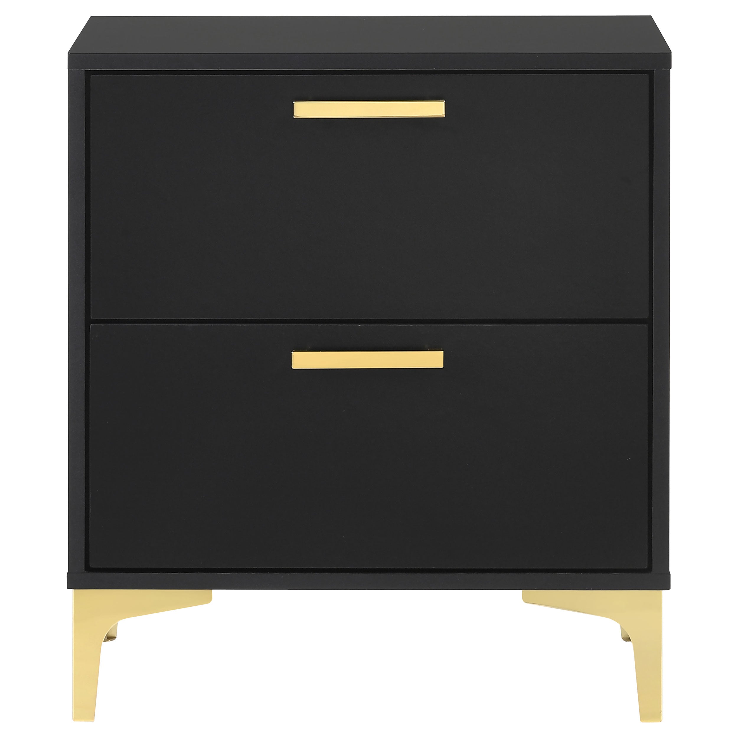Kendall 2-drawer Nightstand Black-CoasterEveryday
