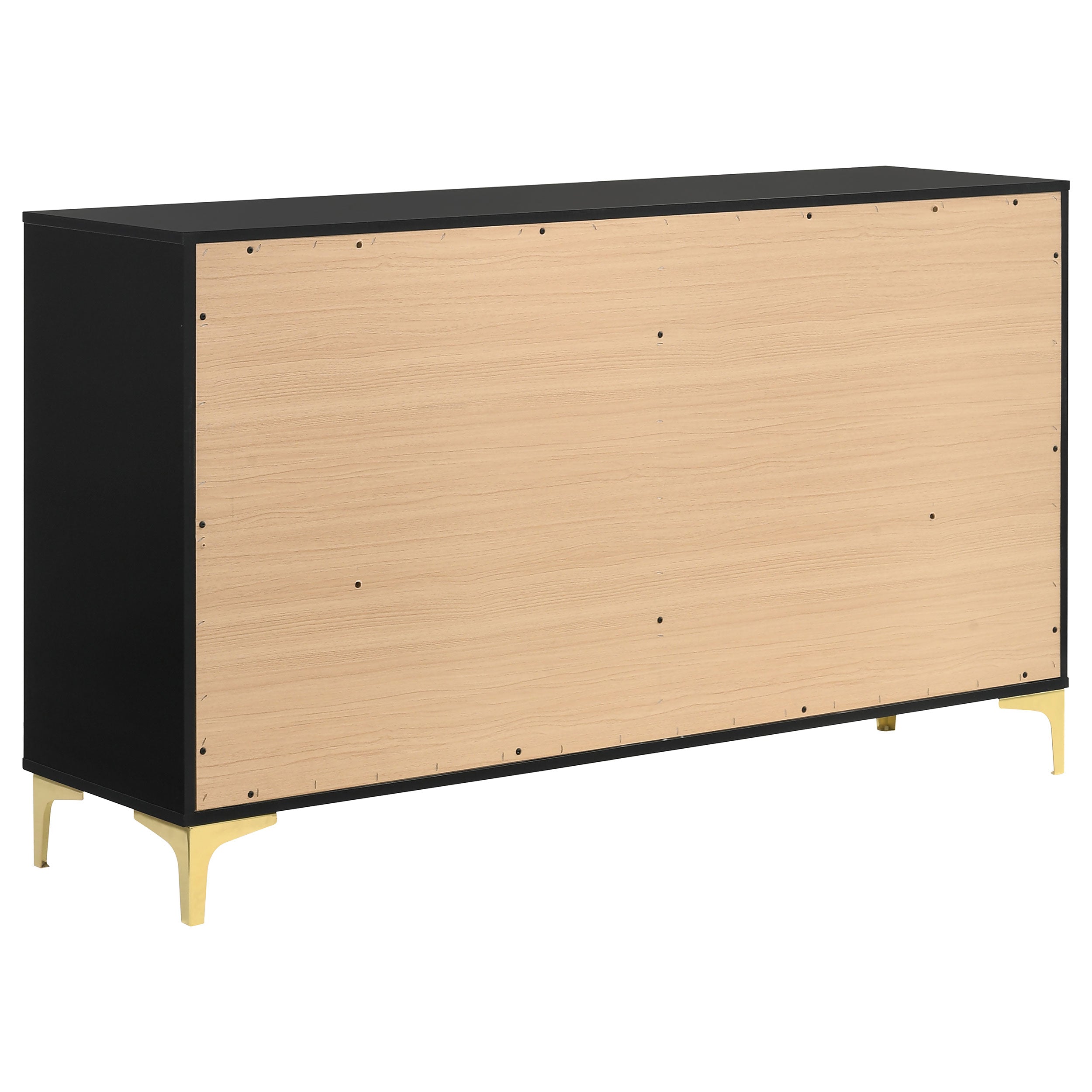Kendall 6-drawer Dresser Black-CoasterEveryday