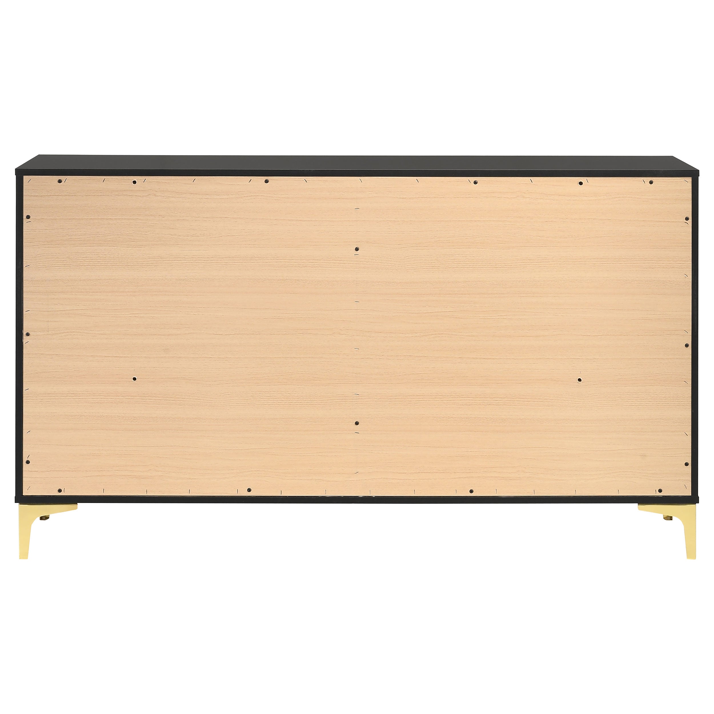 Kendall 6-drawer Dresser Black-CoasterEveryday